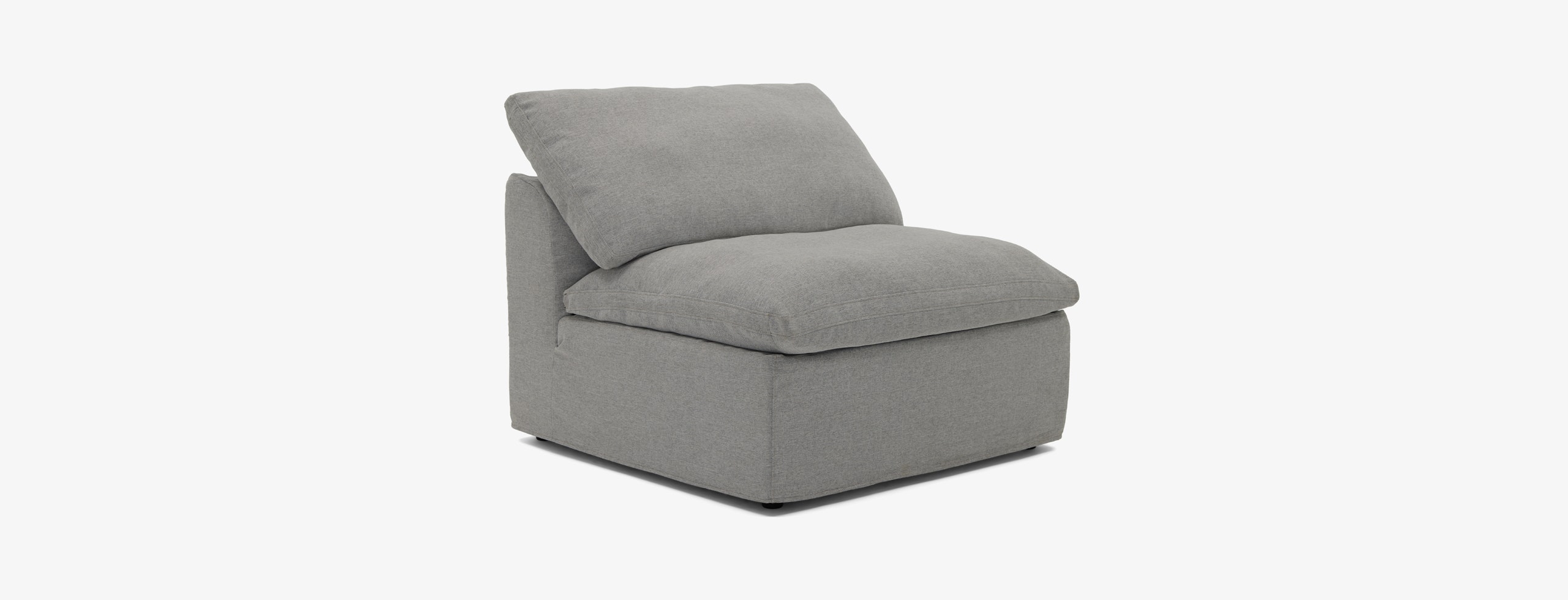 Bryant Slipcovered Armless Chair Milo Dove