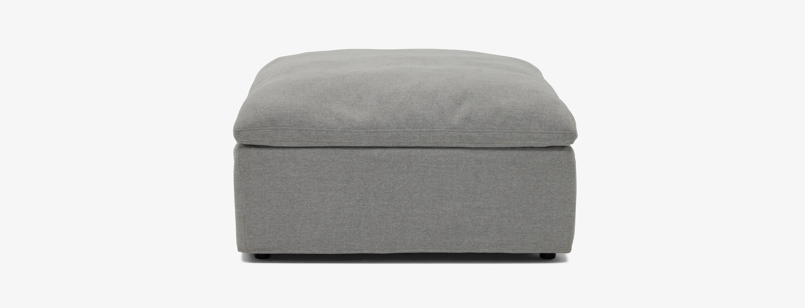 Bryant Slipcovered Ottoman Milo Dove