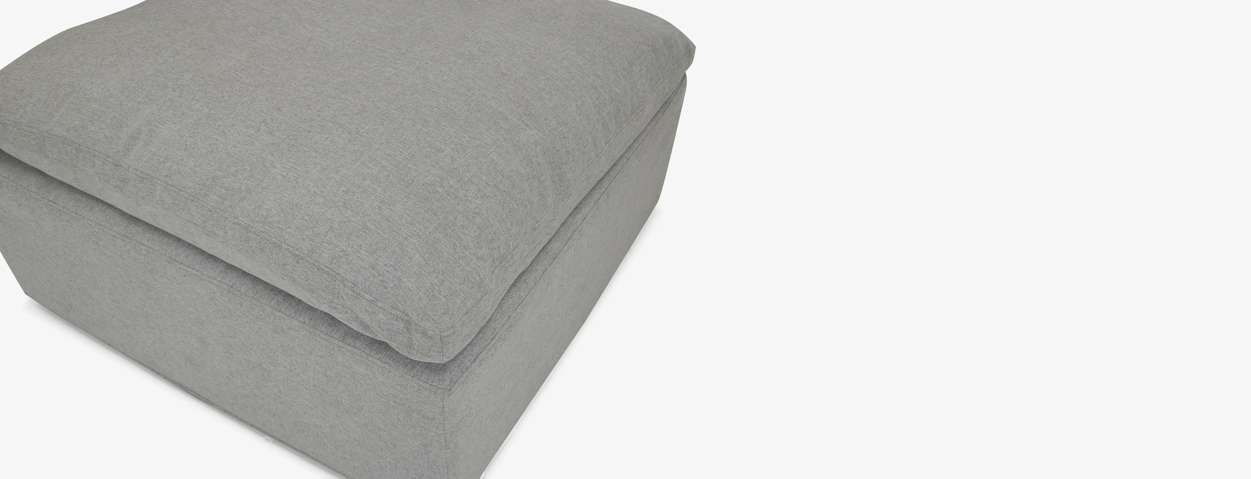 Bryant Slipcovered Ottoman Milo Dove