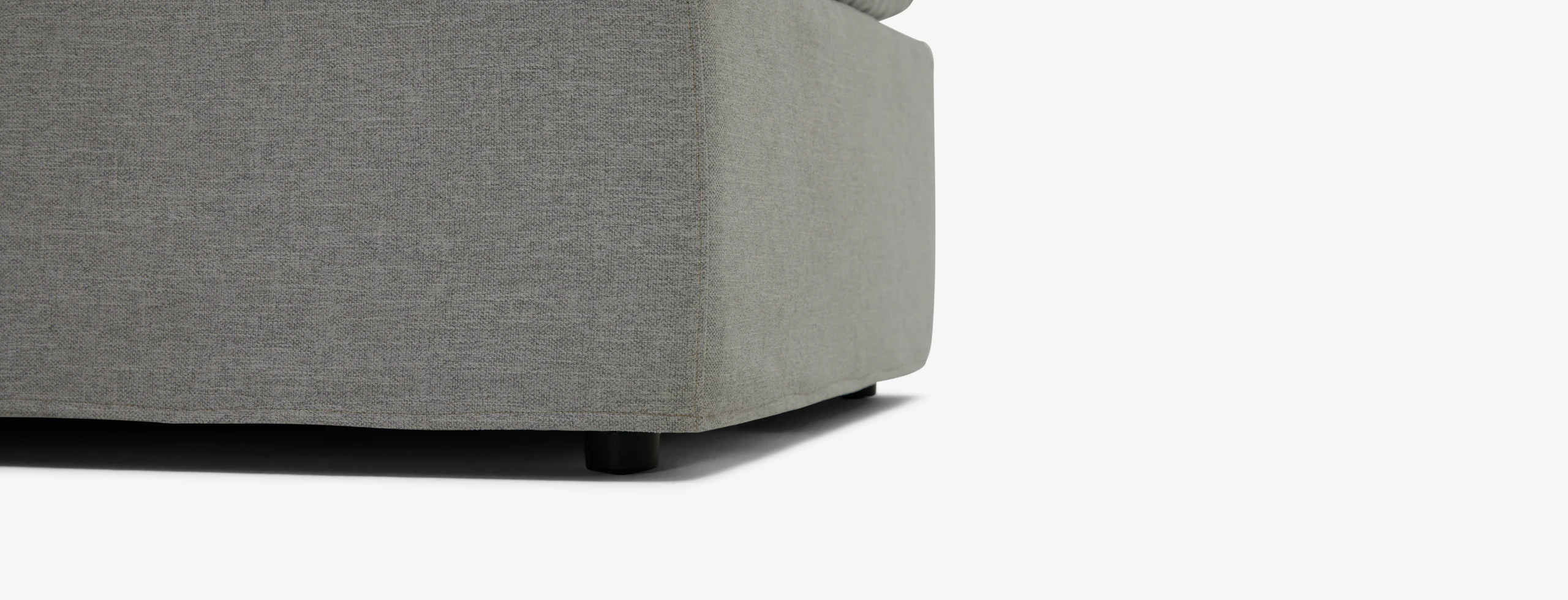 Bryant Slipcovered Ottoman Milo Dove