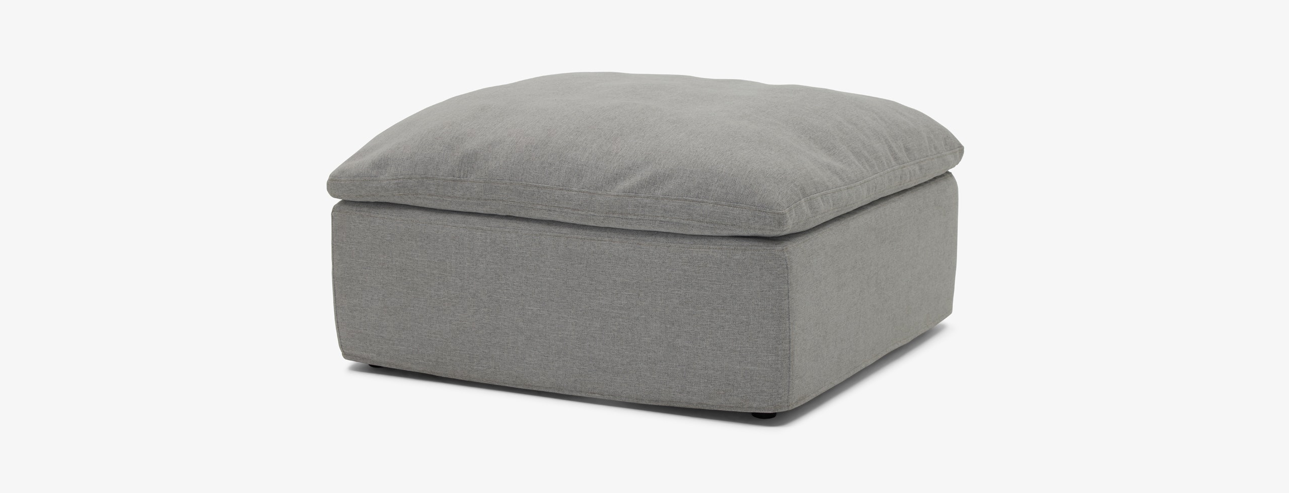 Bryant Slipcovered Ottoman Milo Dove