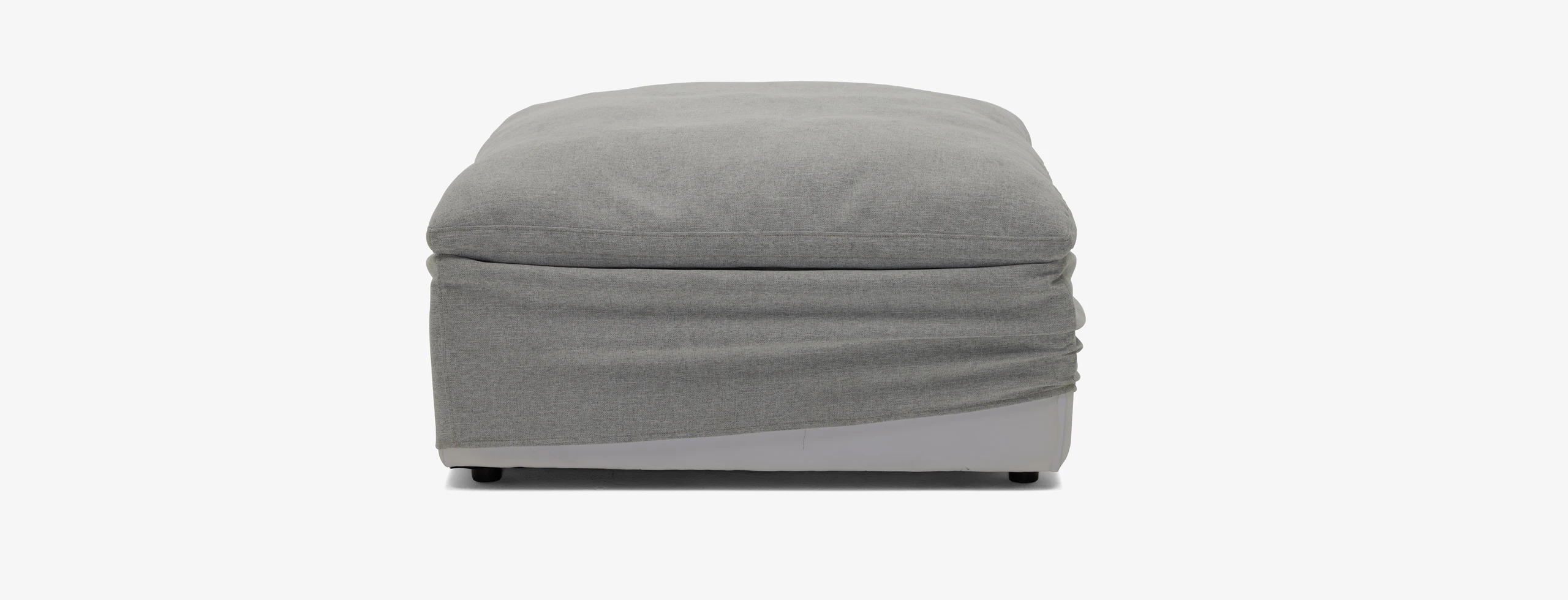 Bryant Slipcovered Ottoman Milo Dove