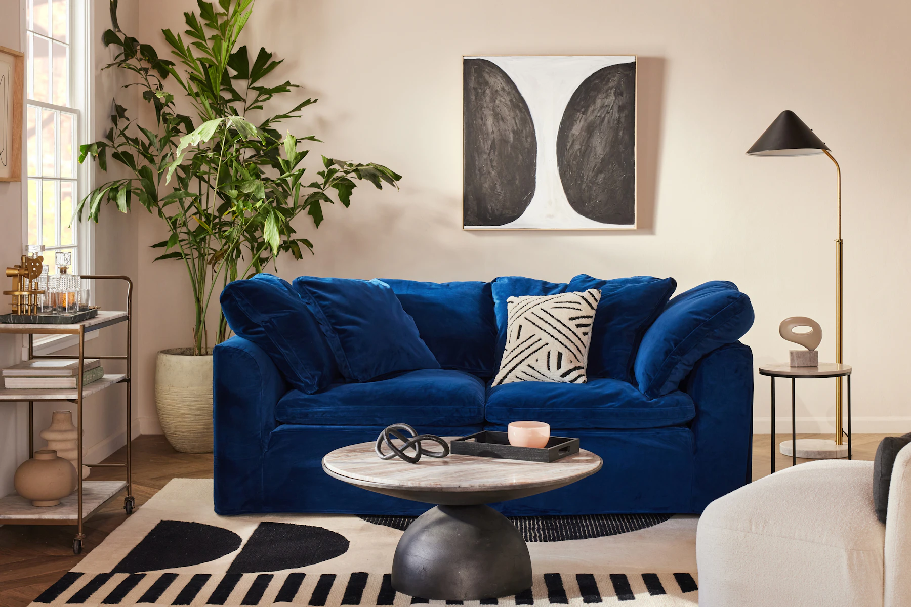 Bryant Slipcovered Modular Loveseat