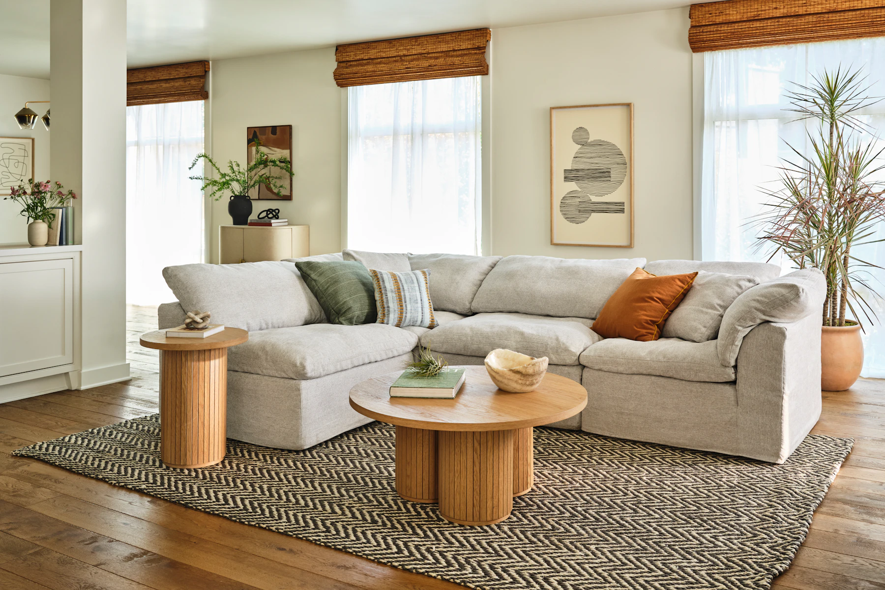Bryant Slipcovered Modular L-Sectional