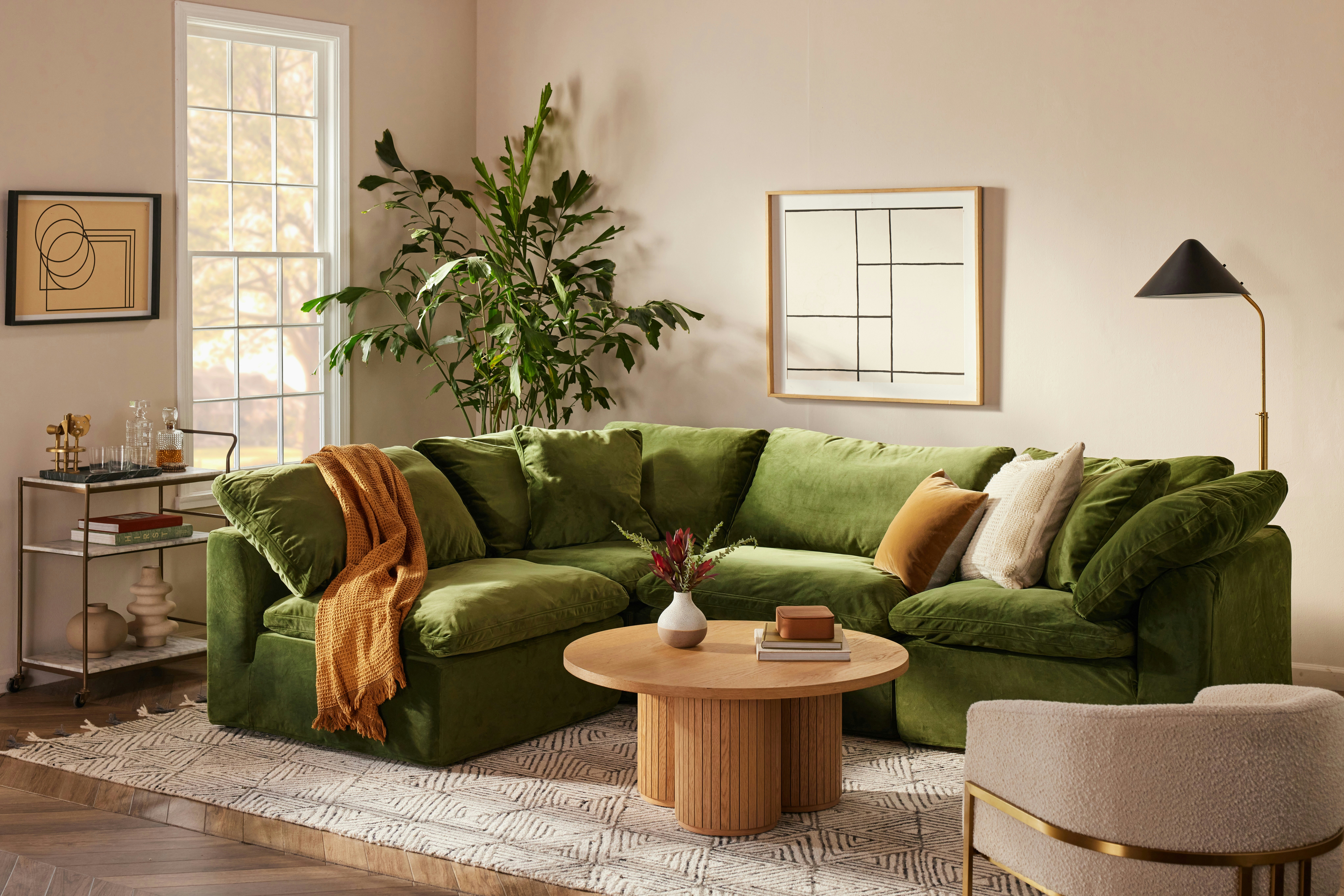Bryant Slipcovered Modular L Sectional Joybird