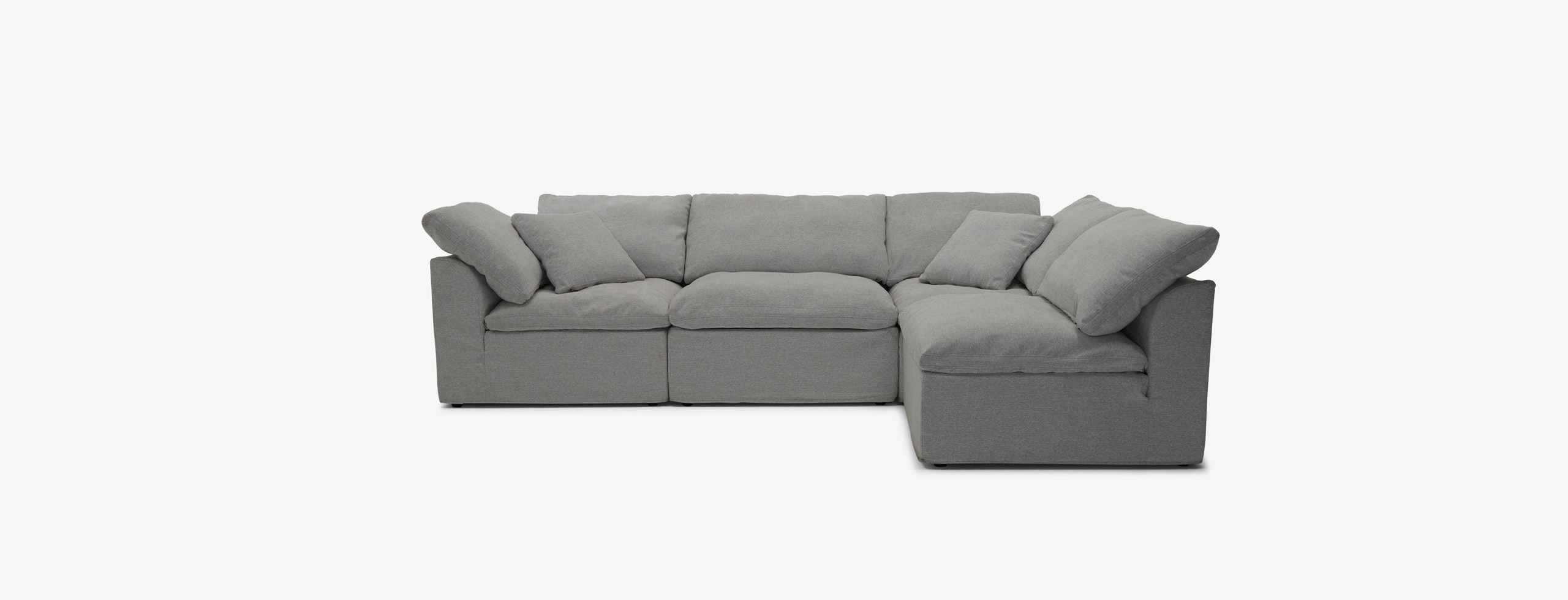 Slipcovered modular deals sectional