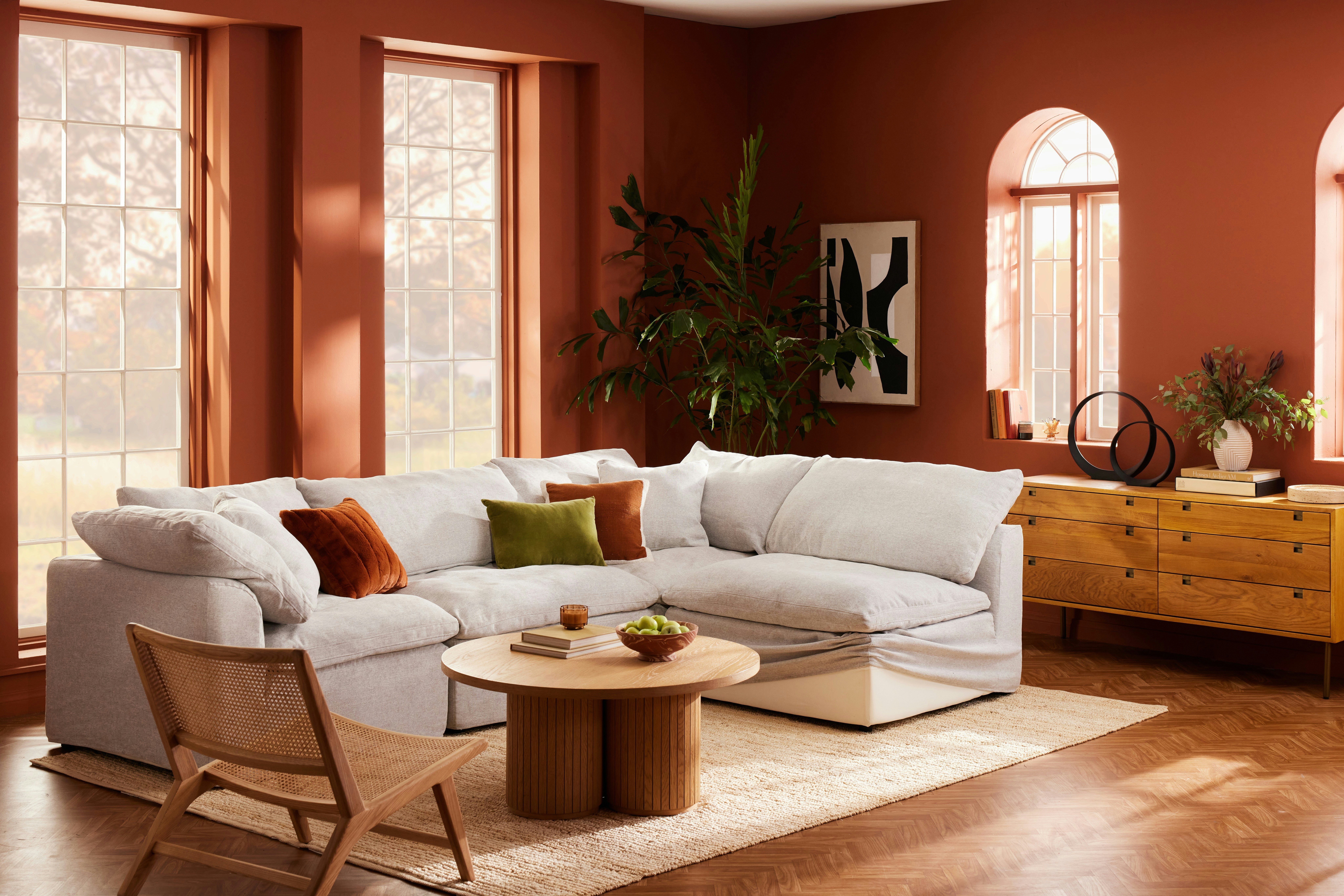 BryantModular Slipcover Sectional Milo Dove