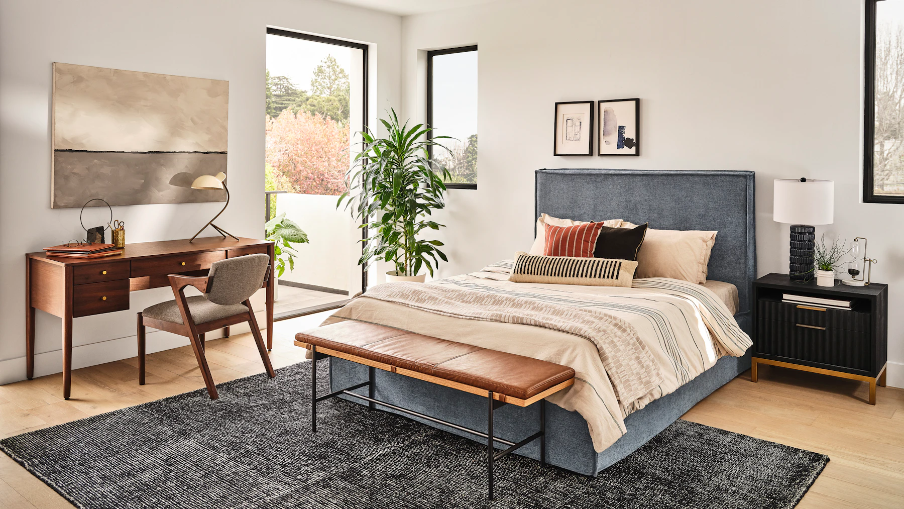Evette Slipcovered Bed