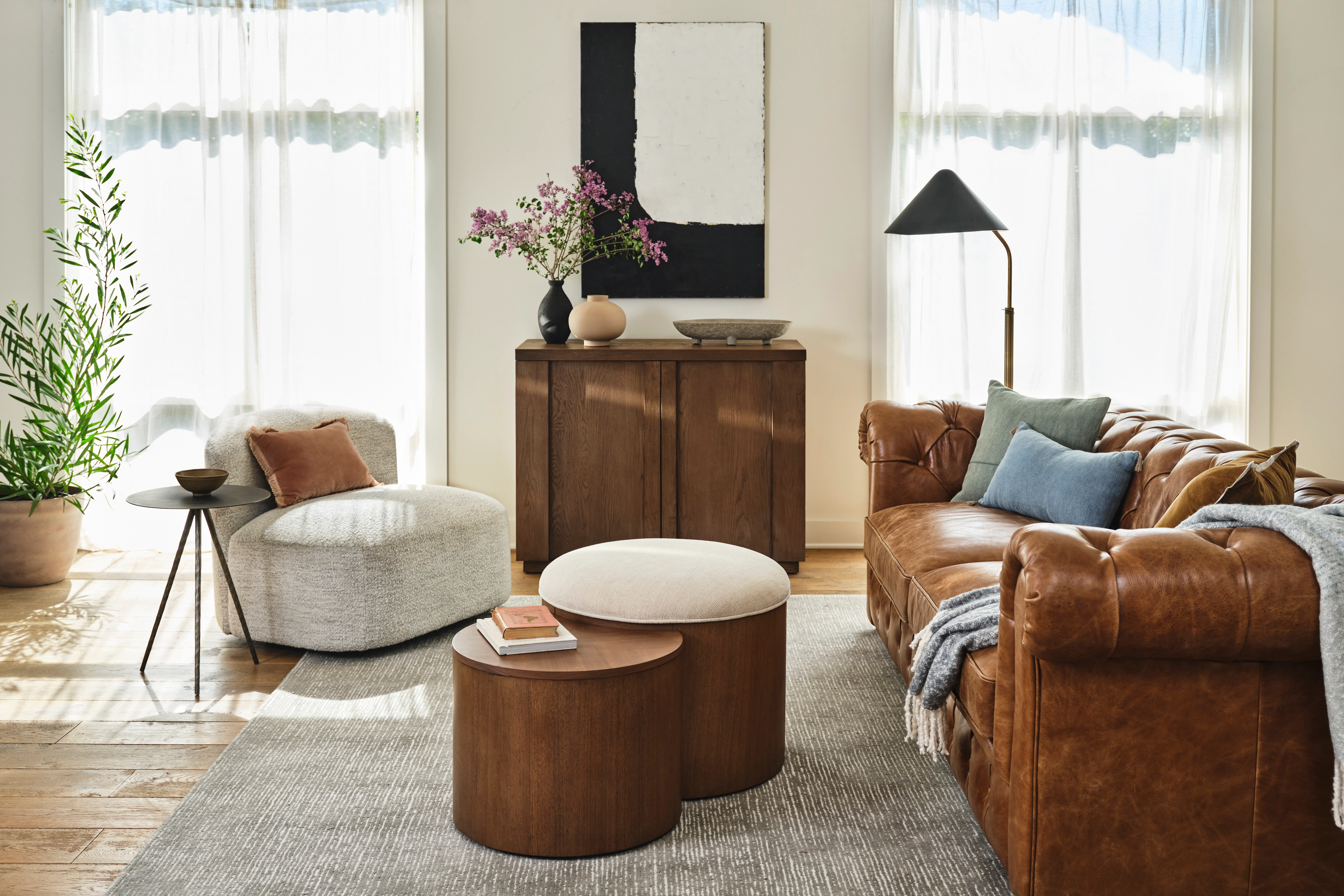 Clayton Leather Sofa5203