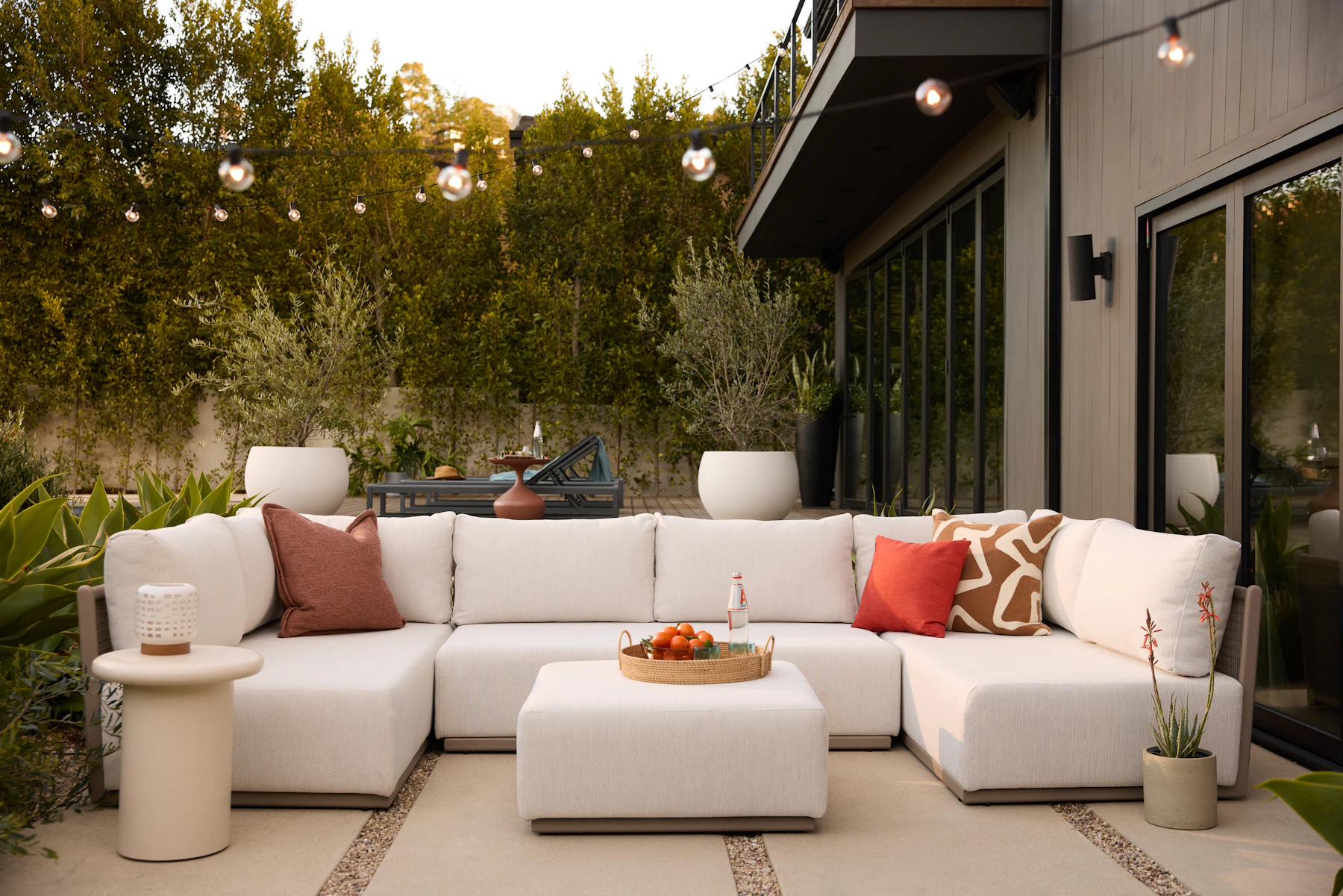Ojai Outdoor U-Sectional with Ottoman