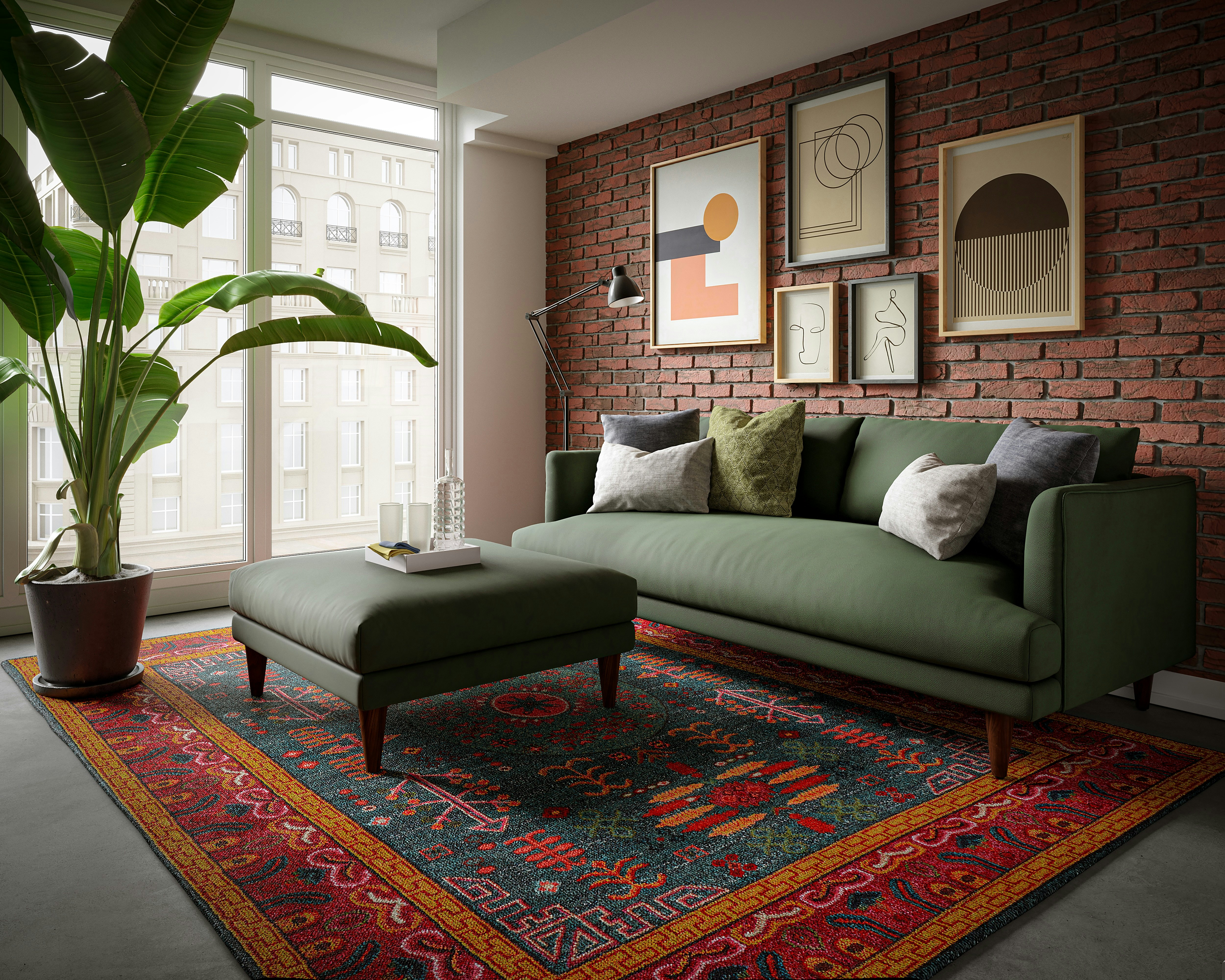 Lewis Sofa Faithful Olive Final