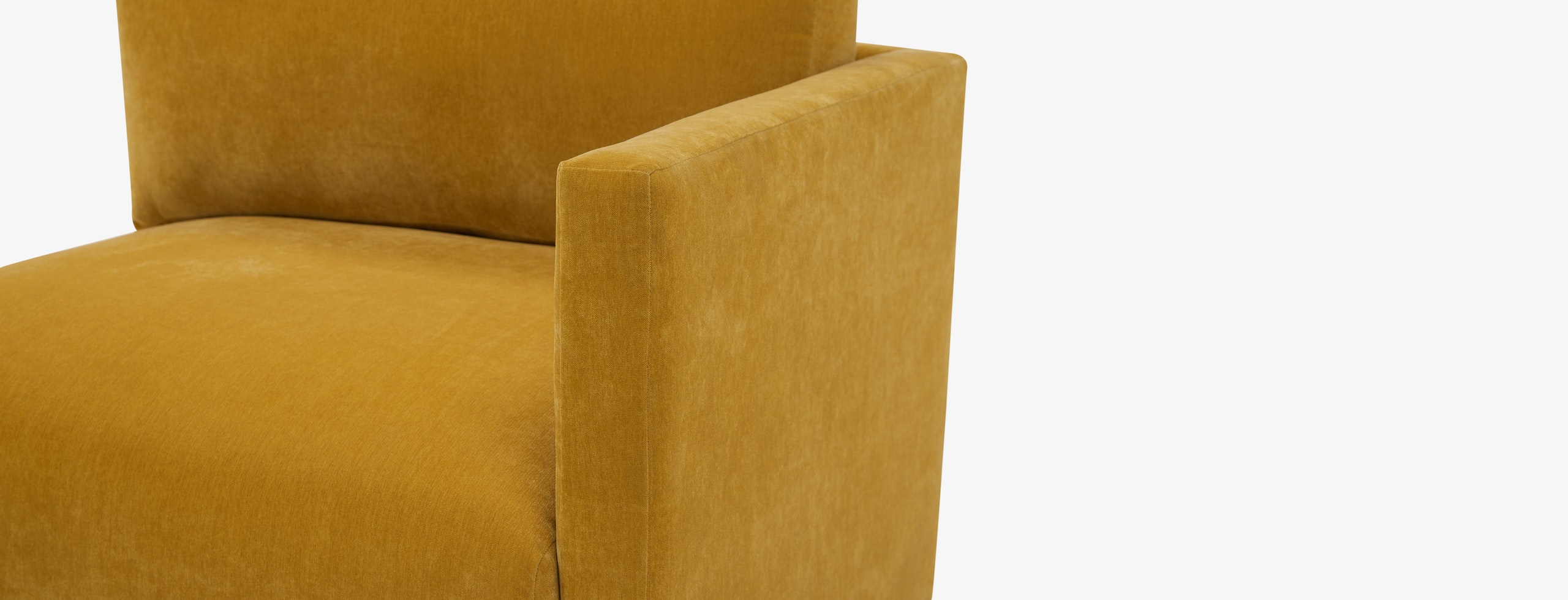 Maurice Single Arm Chair Harper Amber Gold