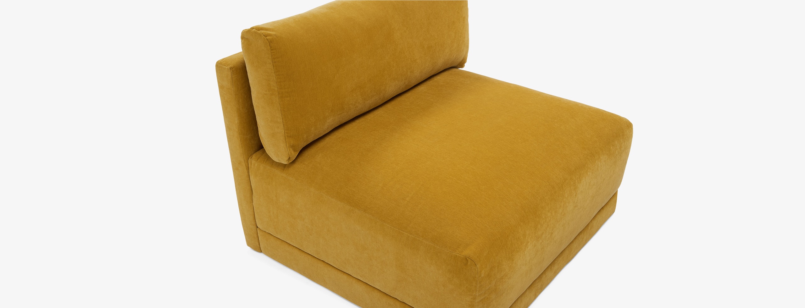 Maurice Armless Chair Harper Amber Gold