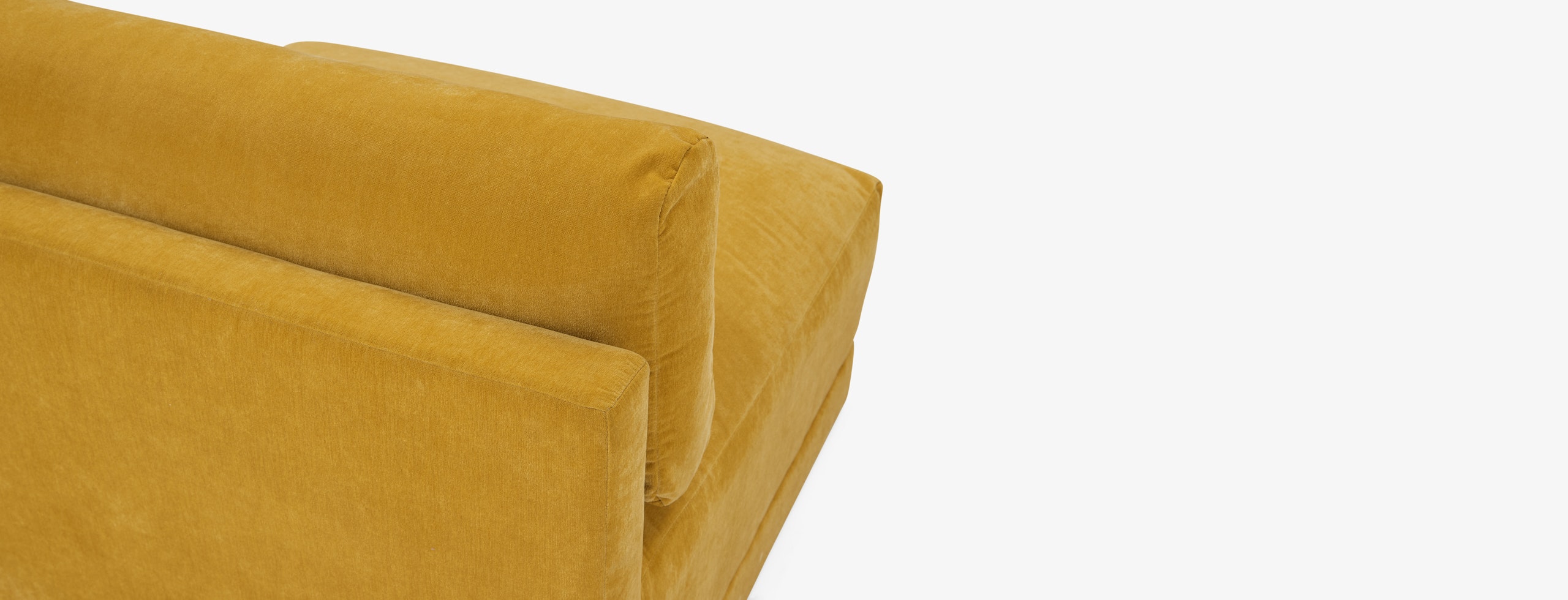 Maurice Armless Chair Harper Amber Gold