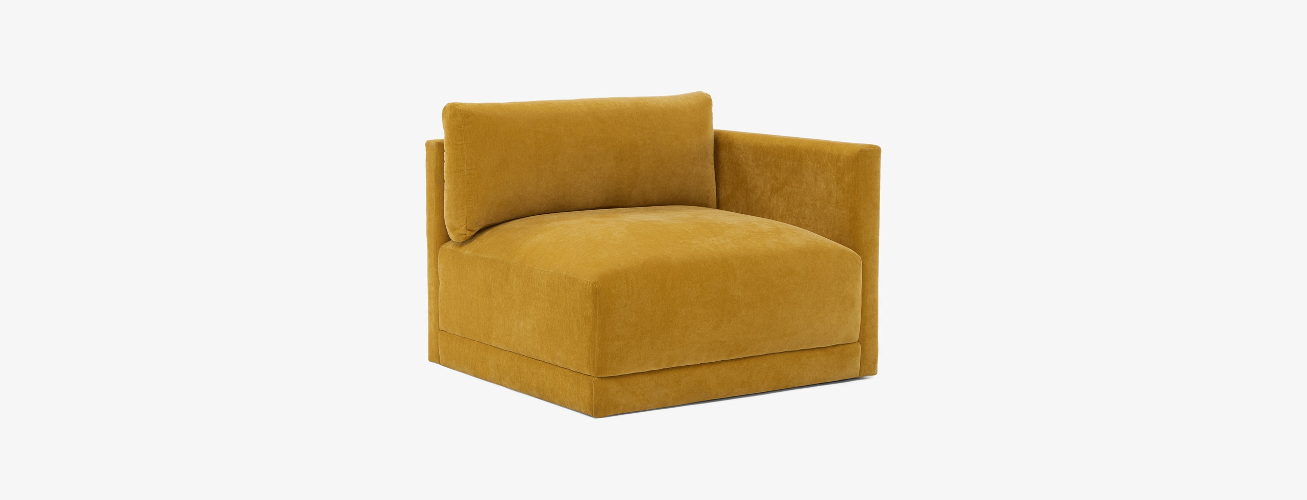 Maurice Single Arm Chair Harper Amber Gold