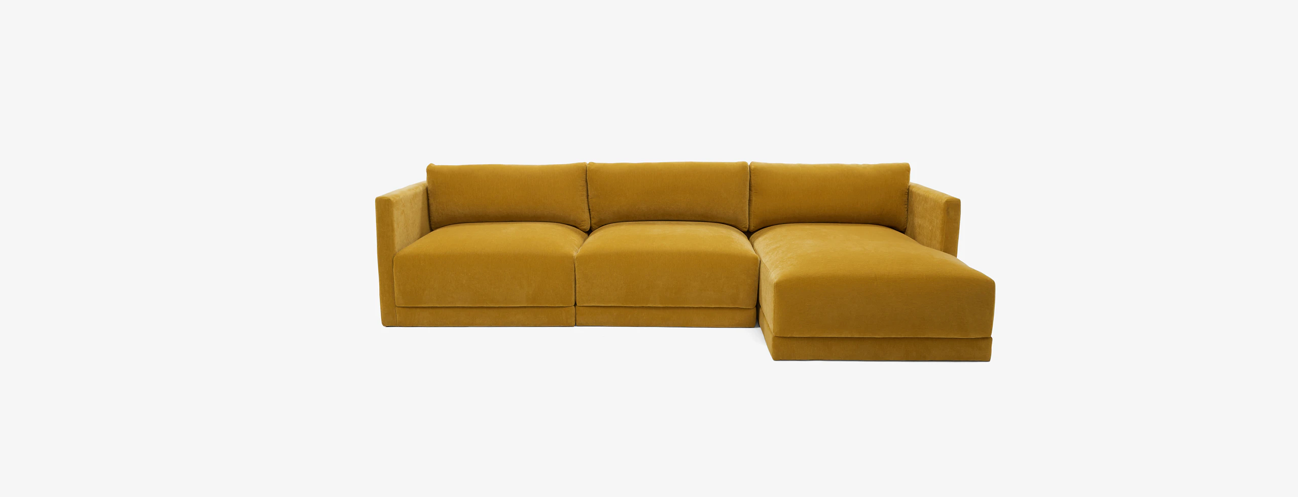 Maurice Modular Chaise Sectional Harper Amber Gold