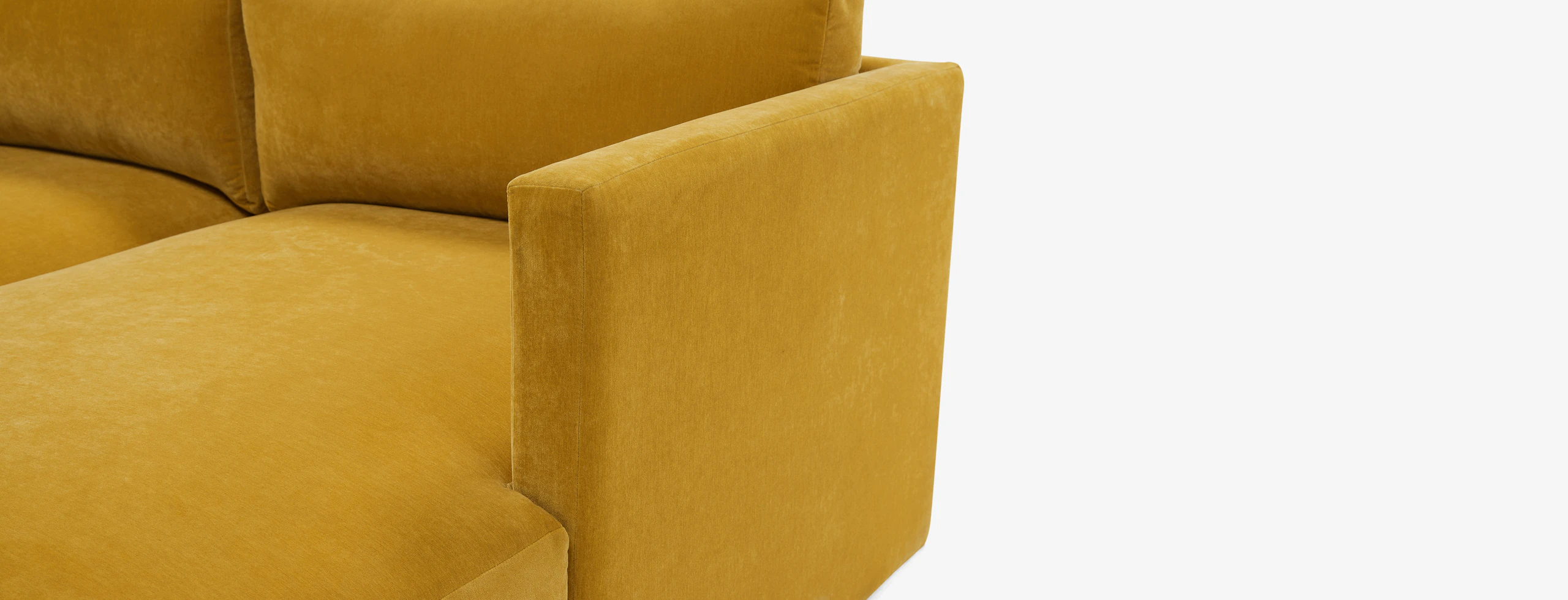 Maurice Modular Chaise Sectional Harper Amber Gold