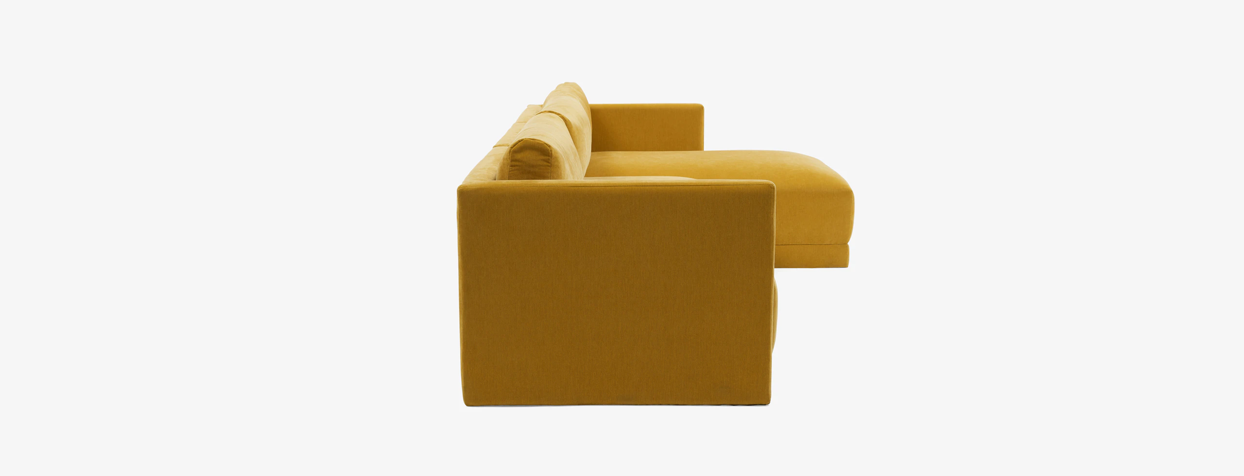 Maurice Modular Chaise Sectional Harper Amber Gold