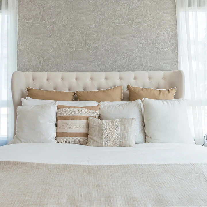 Subtropical Wallpaper Gray