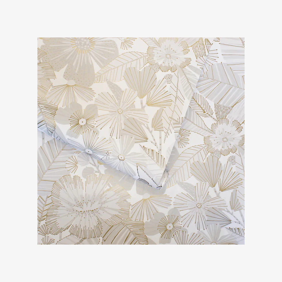 Pearlescent Floral Wallpaper