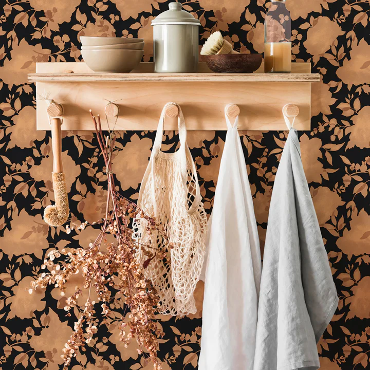 brushed copper and black silhouette peel stick wallpaper wall d89e0548 9fcd 4c74 a057 339f8f2d73d4 720x