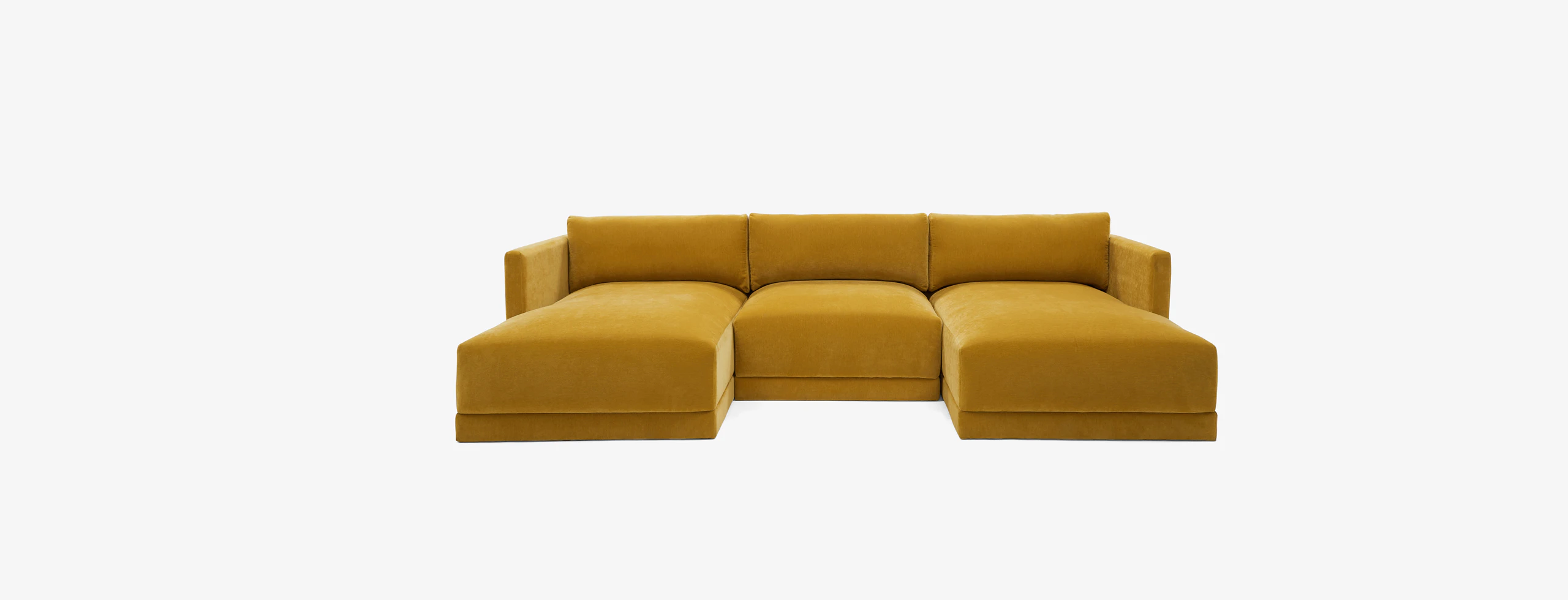 Maurice Modular Chaise Sectional Harper Amber Gold
