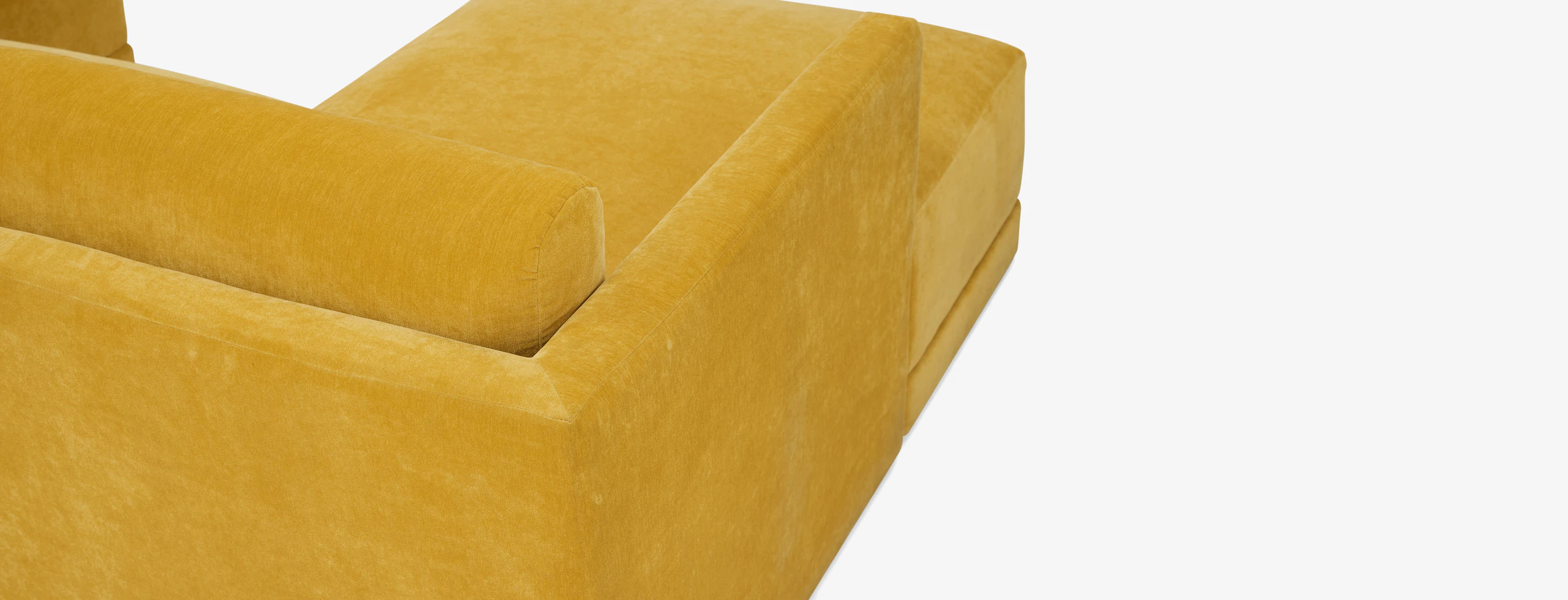 Maurice Modular Chaise Sectional Harper Amber Gold