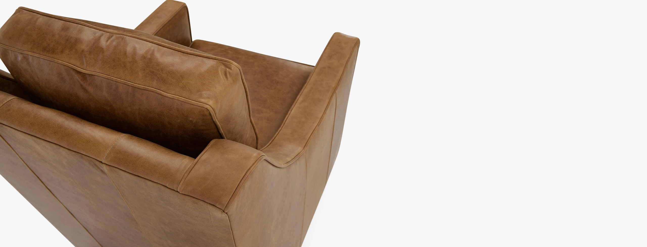 Cooper Leather Swivel Glider Chair
