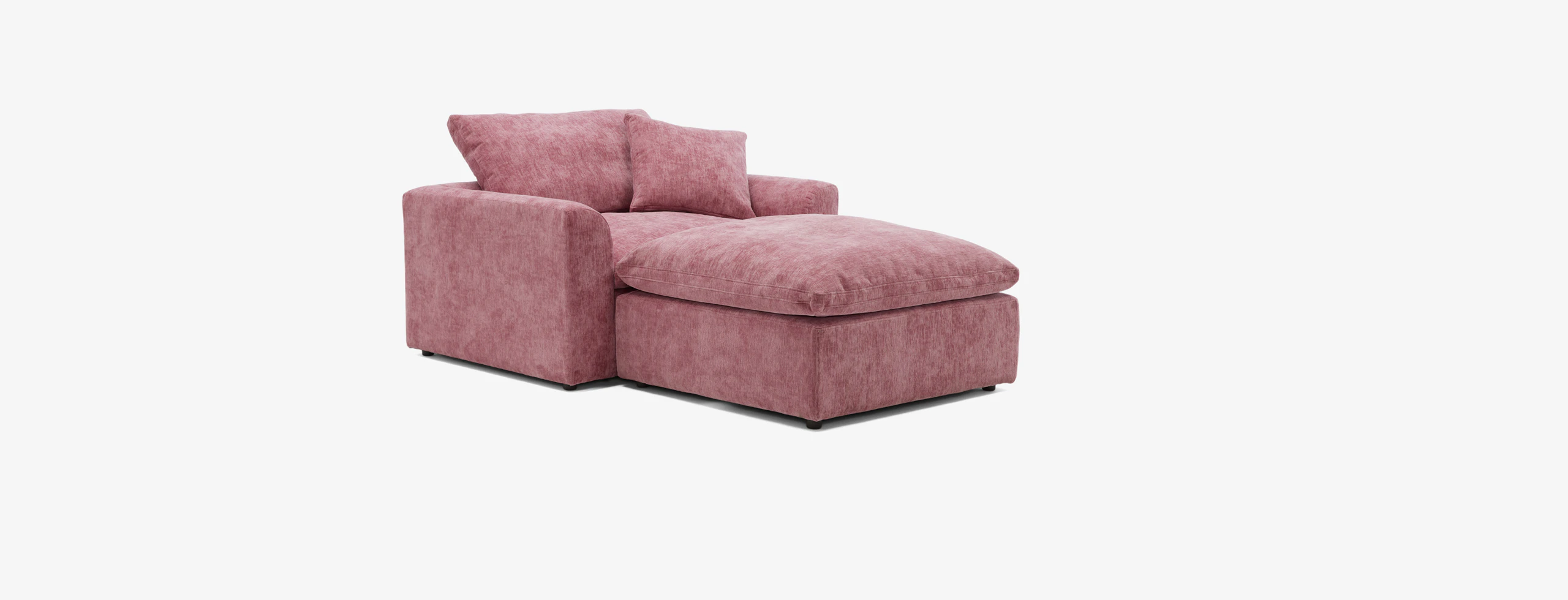 Bryant Chair And Half Bryant Ottoman Heather Rose