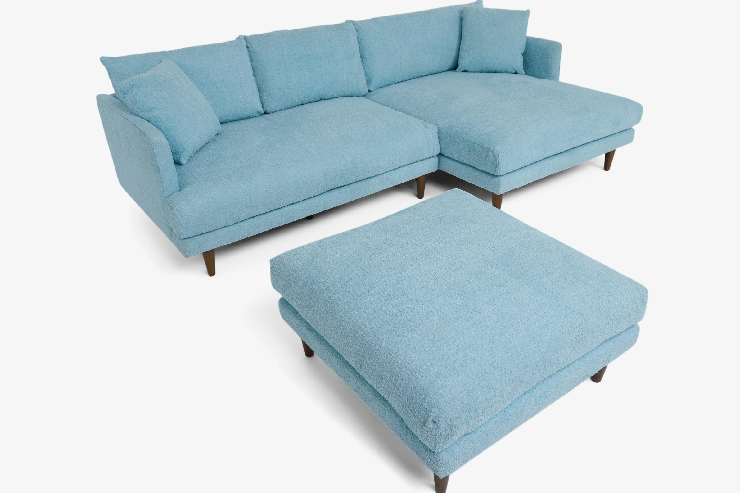 Lewis Sectional Ottoman Karina Aquatic