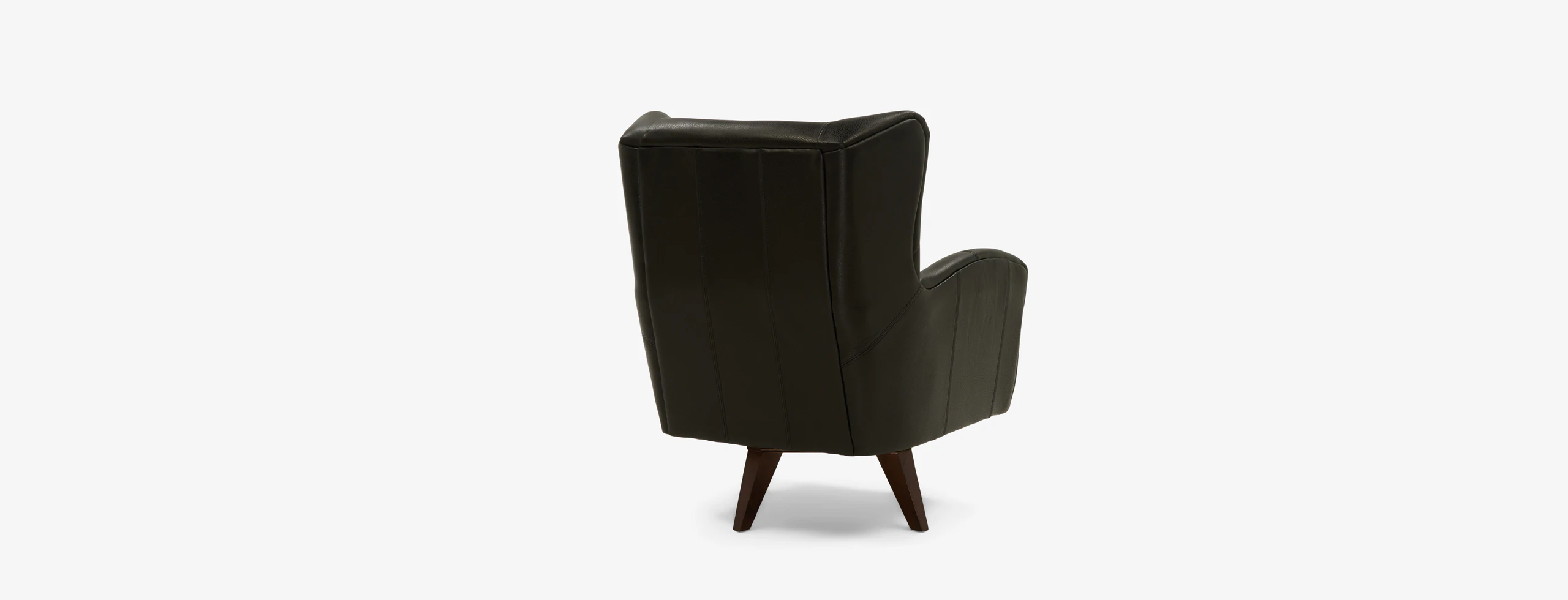 Harlow Leather Swivel Chair Distraction Soot