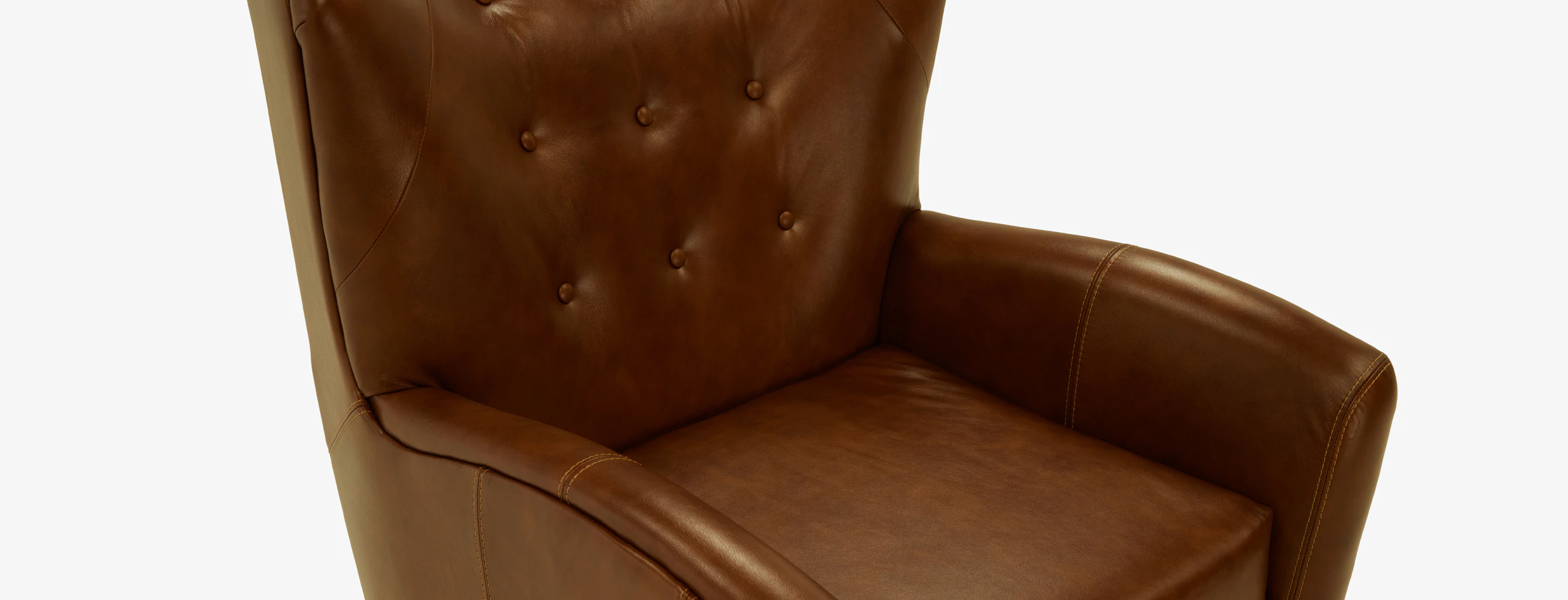 Harlow Leather Swivel Chair Revolation Tigers Eye