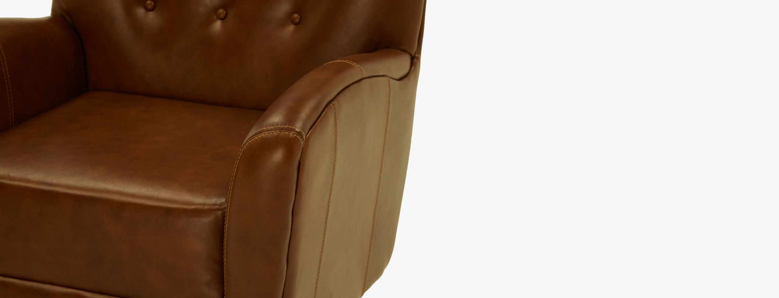 Harlow Leather Swivel Chair Revolation Tigers Eye