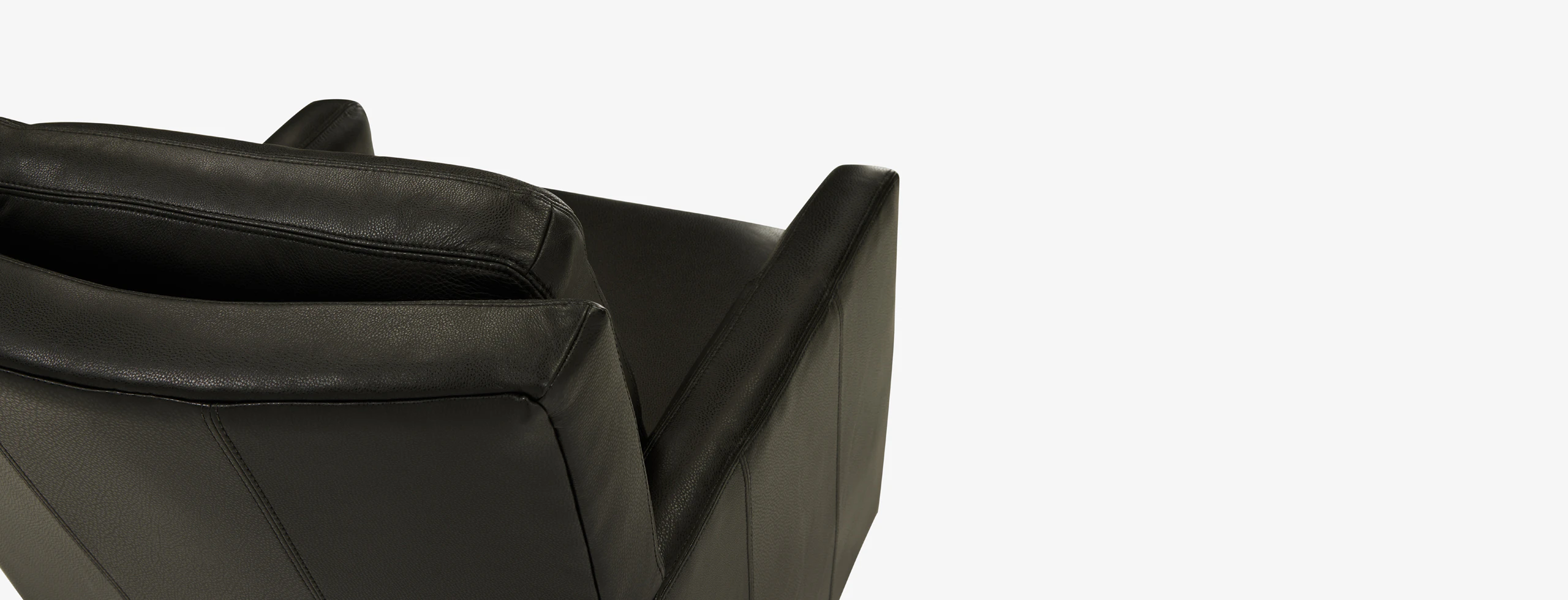 Hayli Leather Chair Distraction Soot
