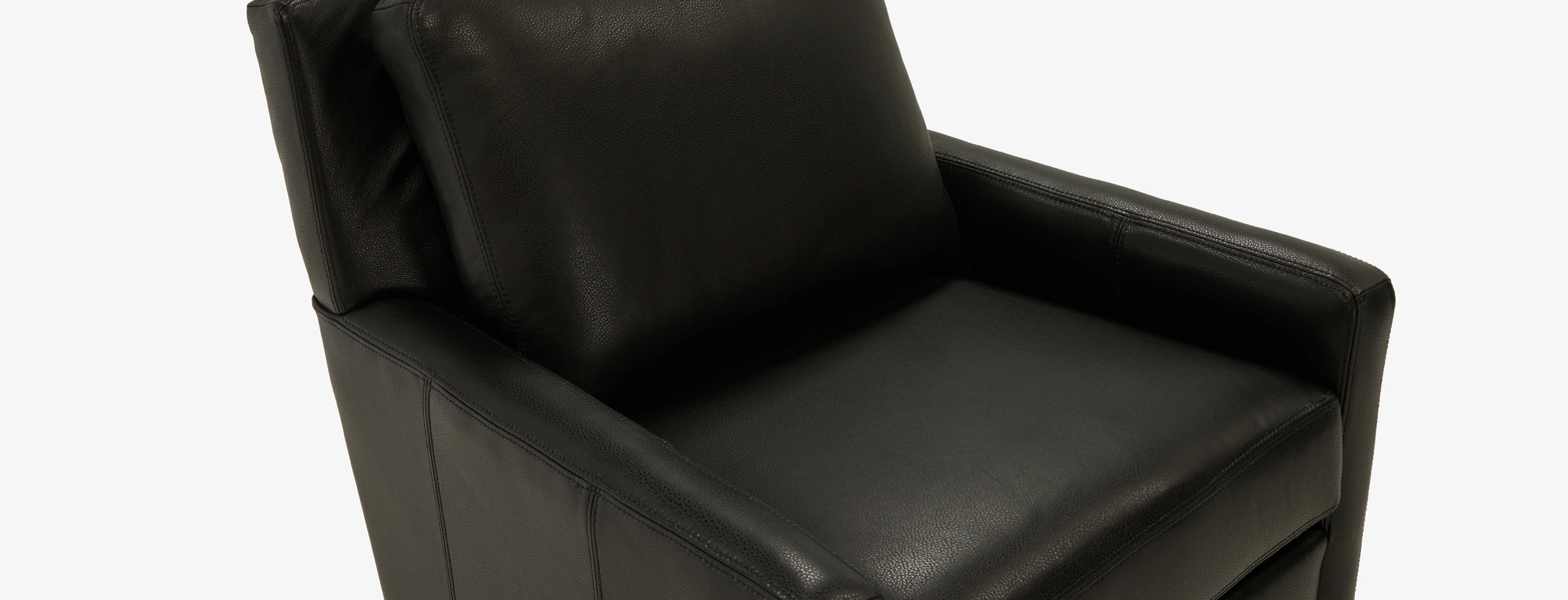 Hayli Leather Chair Distraction Soot