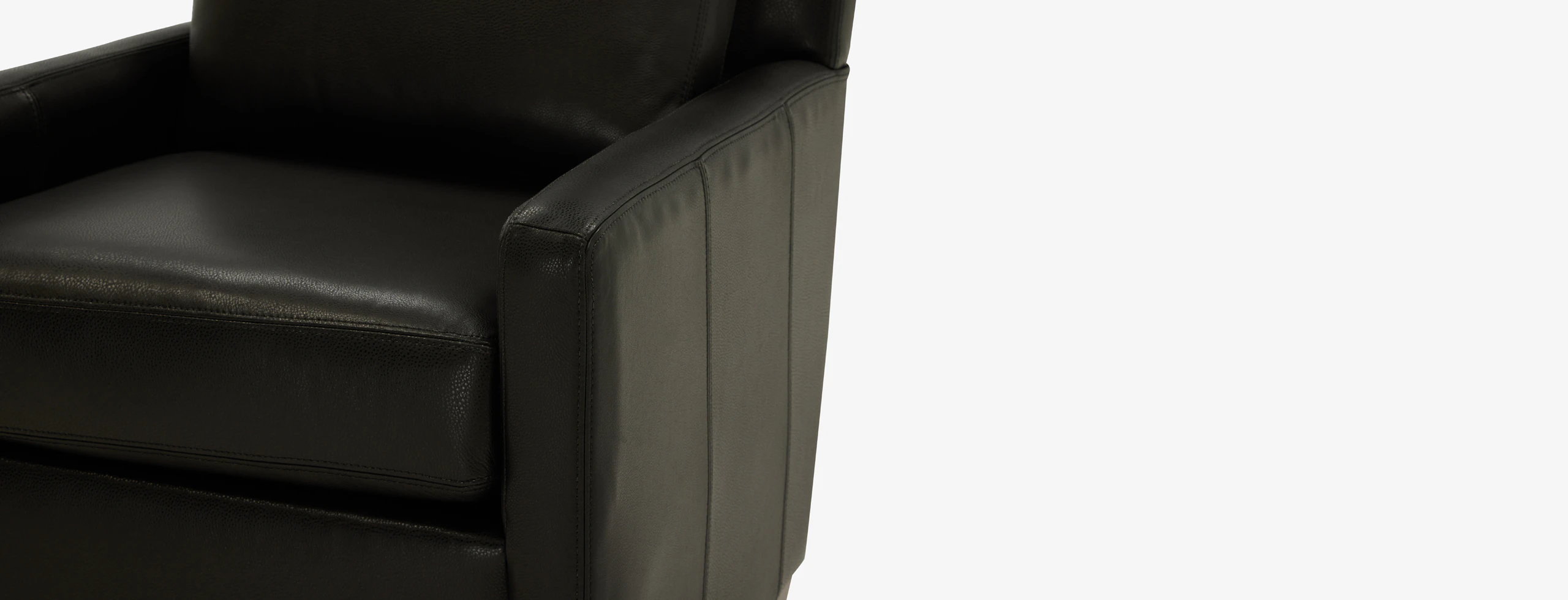 Hayli Leather Chair Distraction Soot
