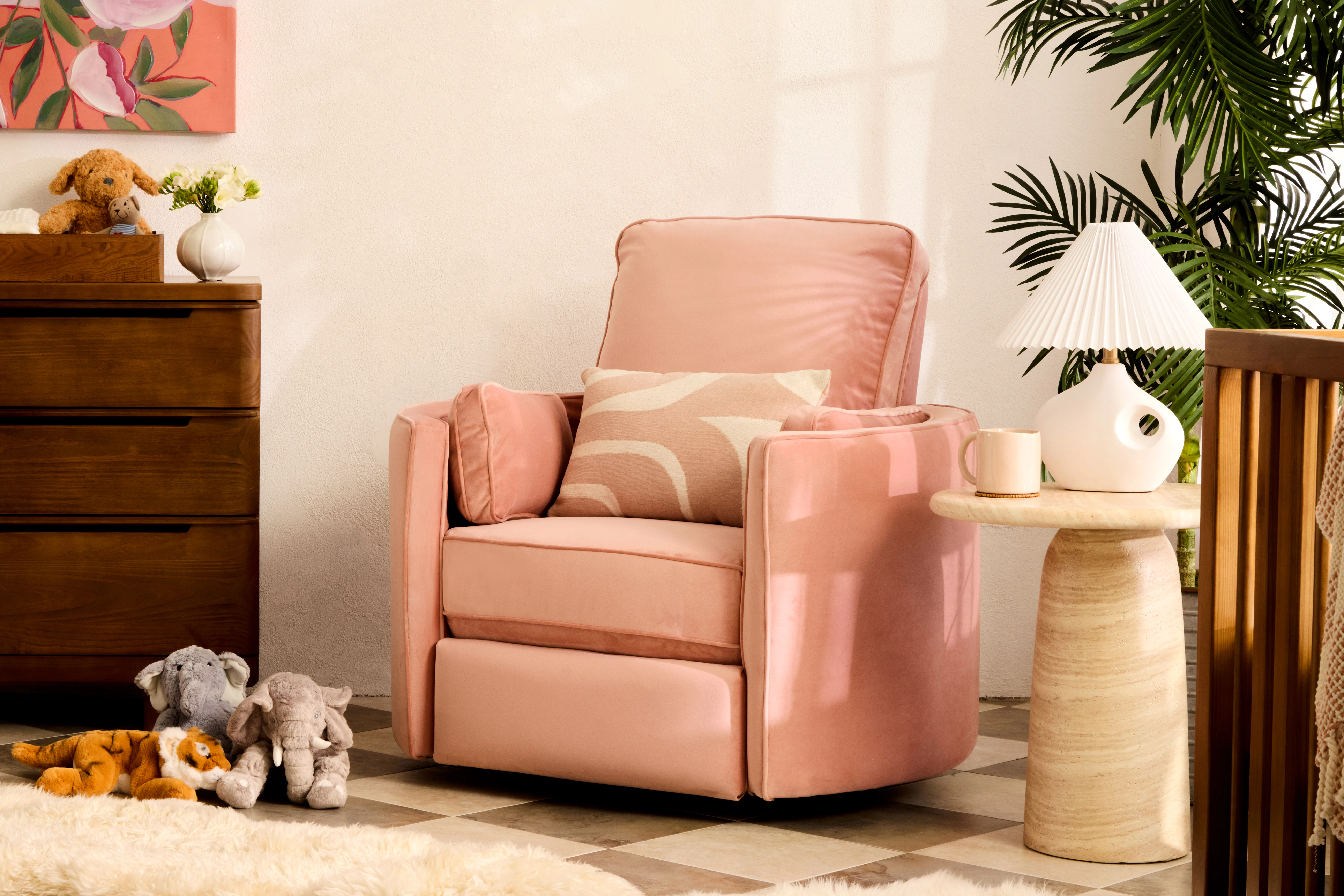 Corey Swivel Chair Royale Blush