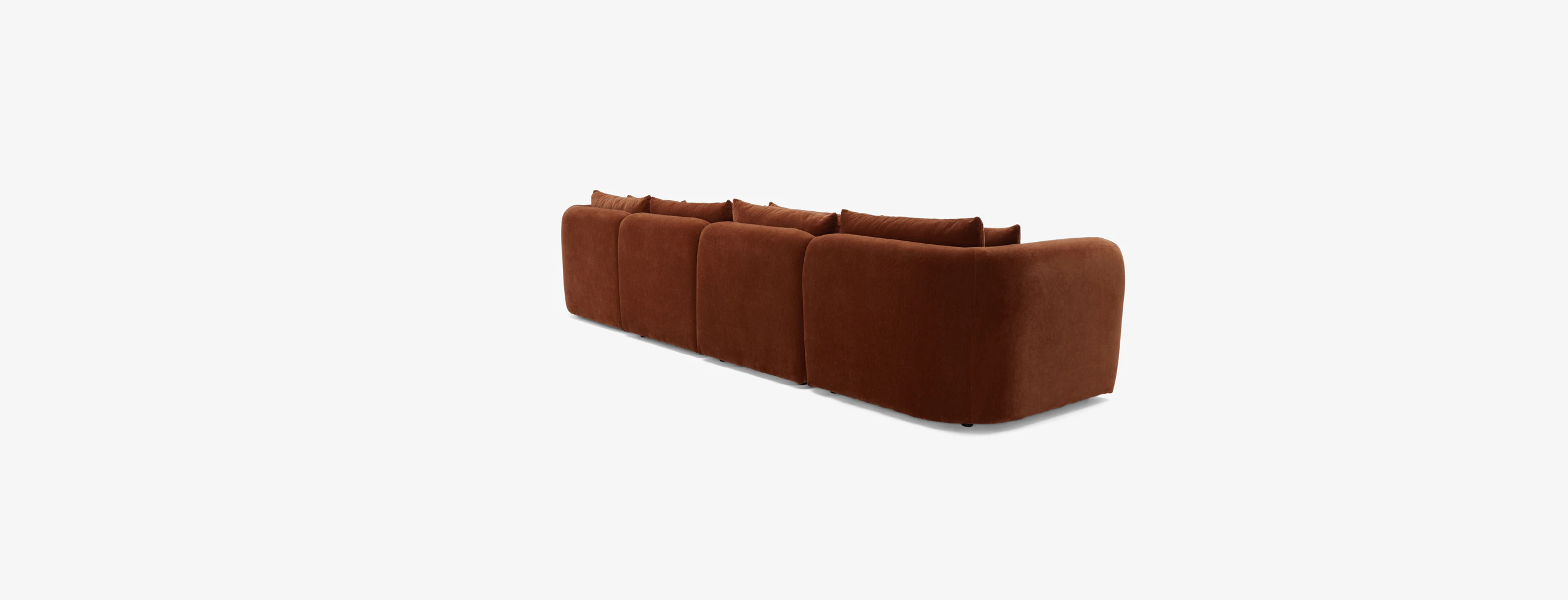 Sebastian Modular Grand Chaise Sectional Harper Cinnamon