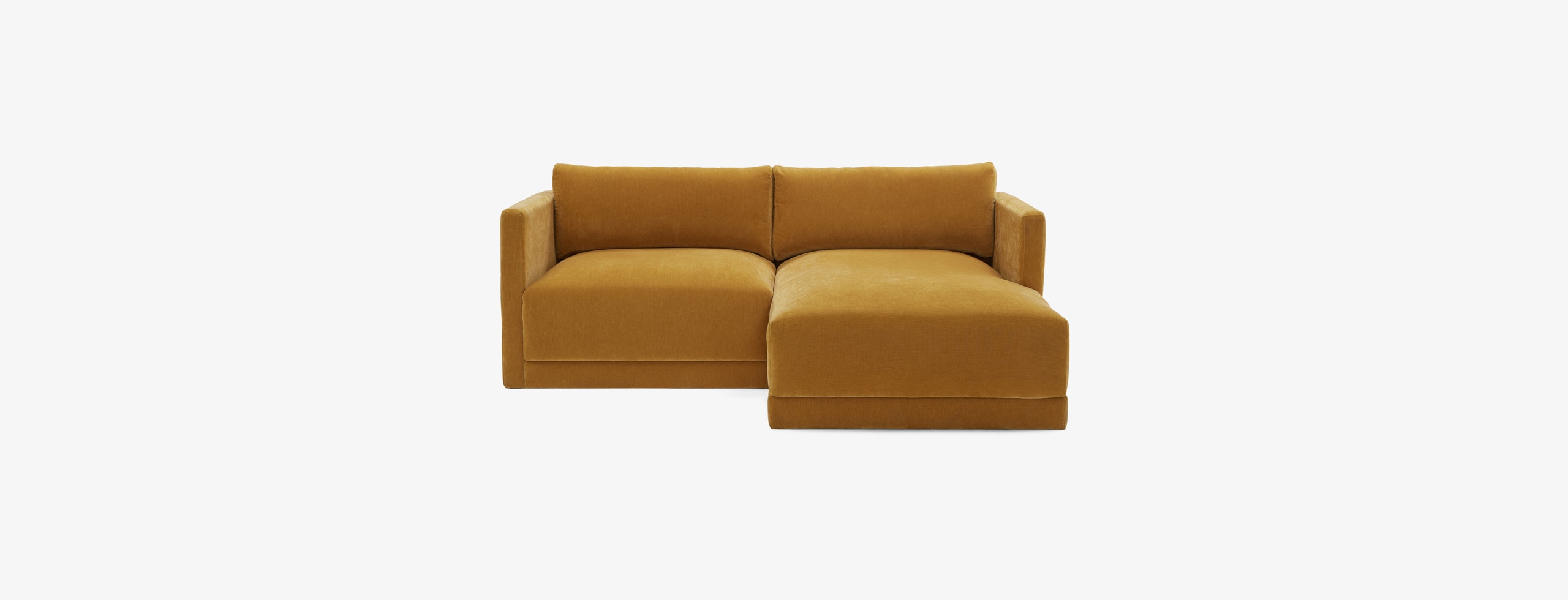 Maurice Modular Grand Chaise Sectional Harper Amber Gold