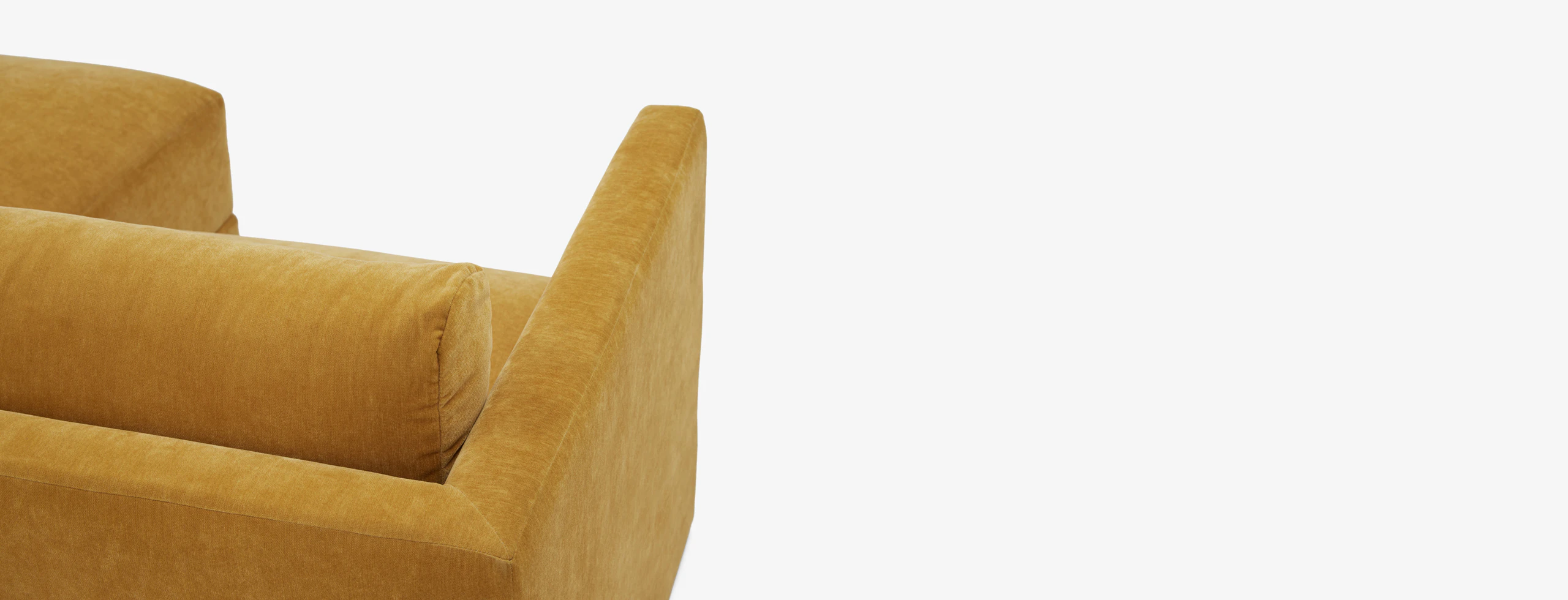 Maurice Modular Grand Chaise Sectional Harper Amber Gold