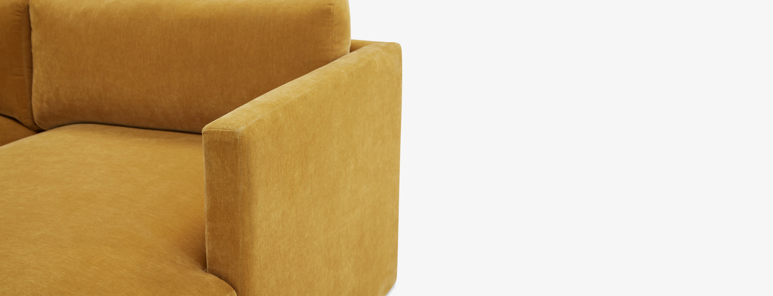 Maurice Modular Grand Chaise Sectional Harper Amber Gold