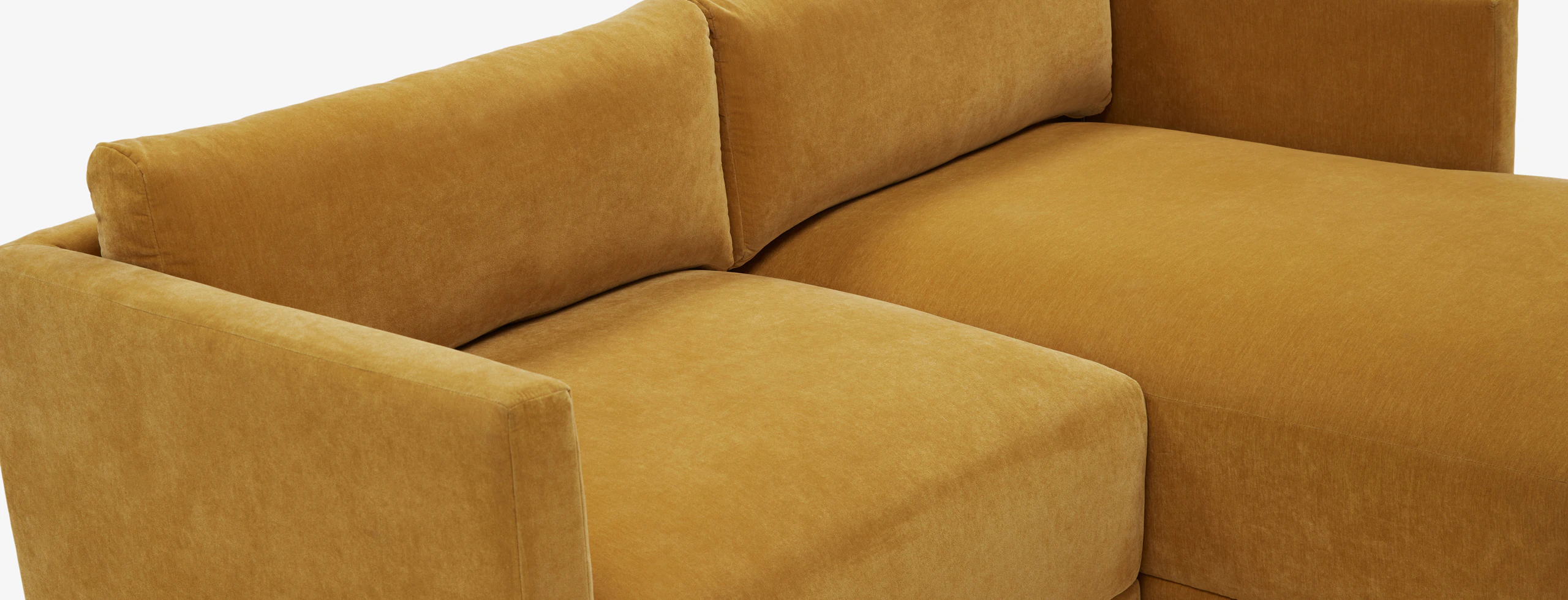 Maurice Modular Grand Chaise Sectional Harper Amber Gold