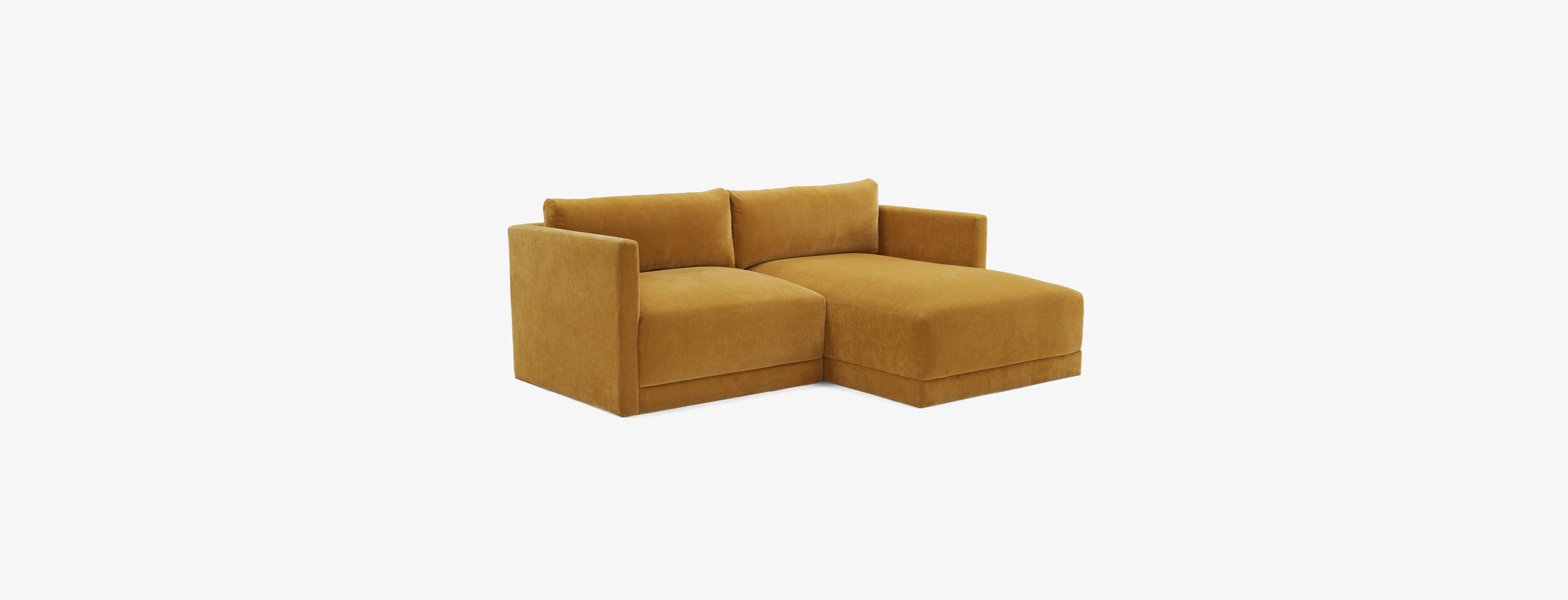 Maurice Modular Grand Chaise Sectional Harper Amber Gold