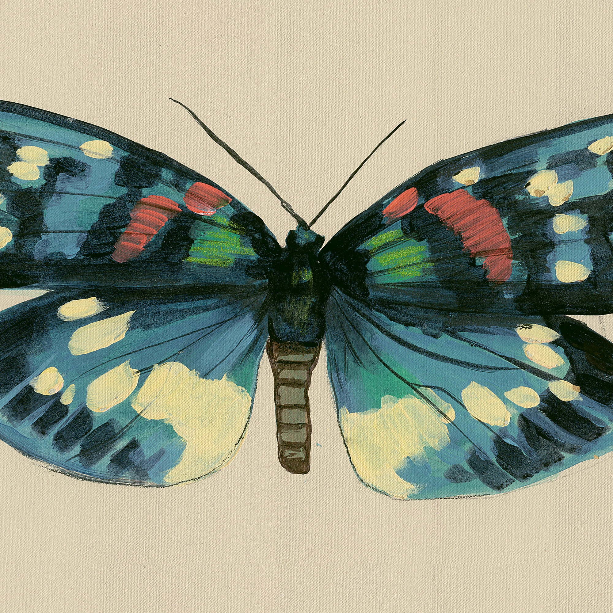 Butterfly Wall Art Blue