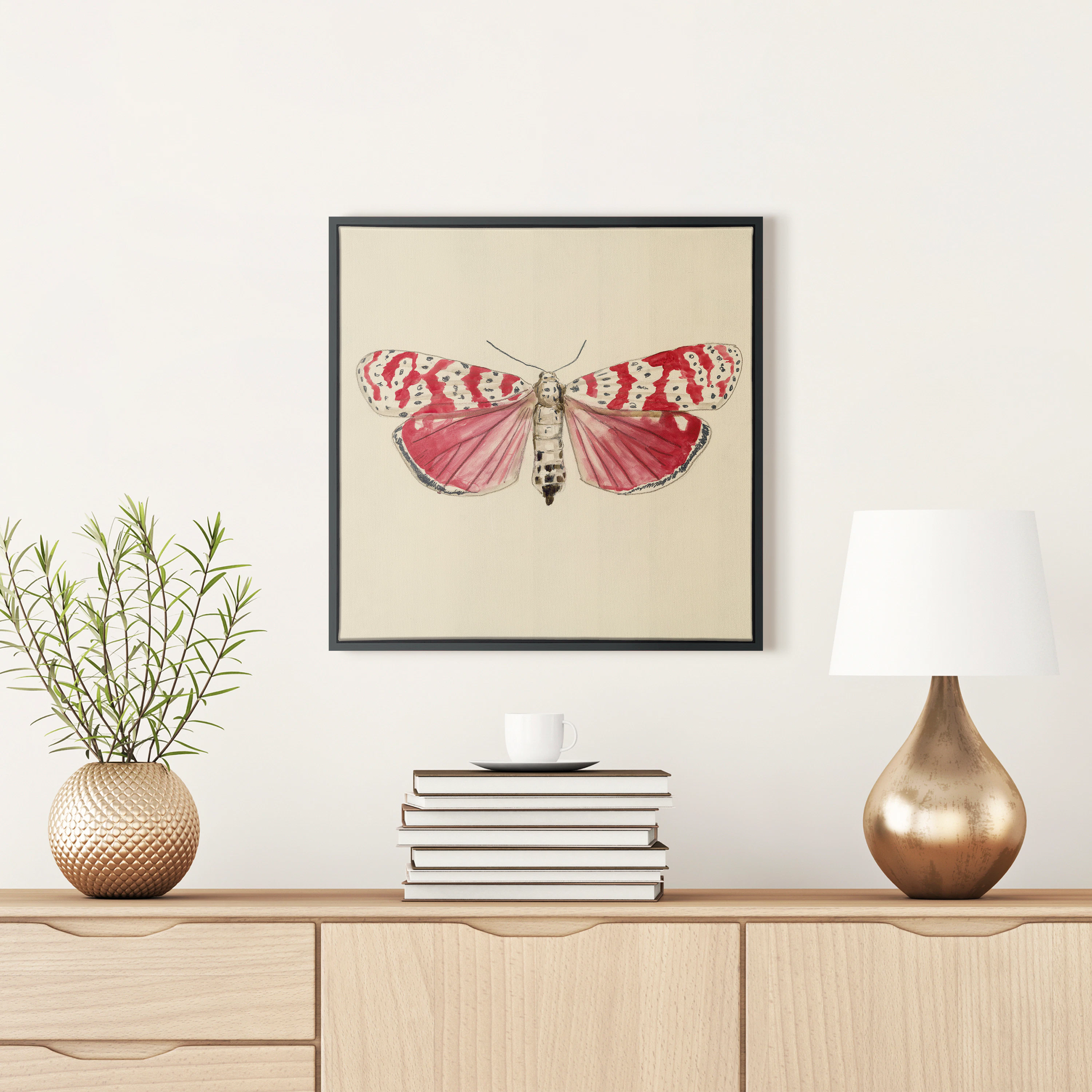 Butterfly Wall Art Red