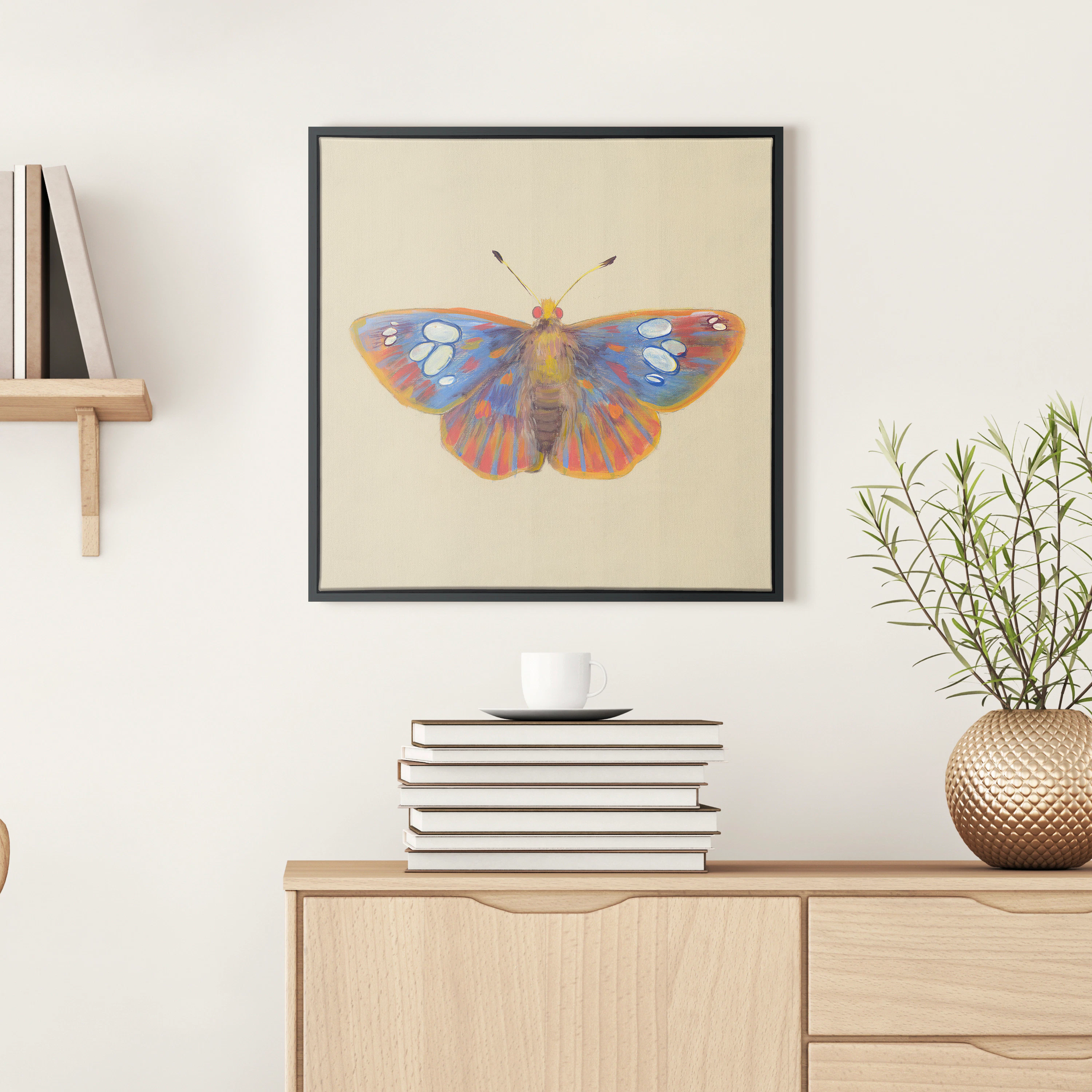 Butterfly Wall Art Yellow