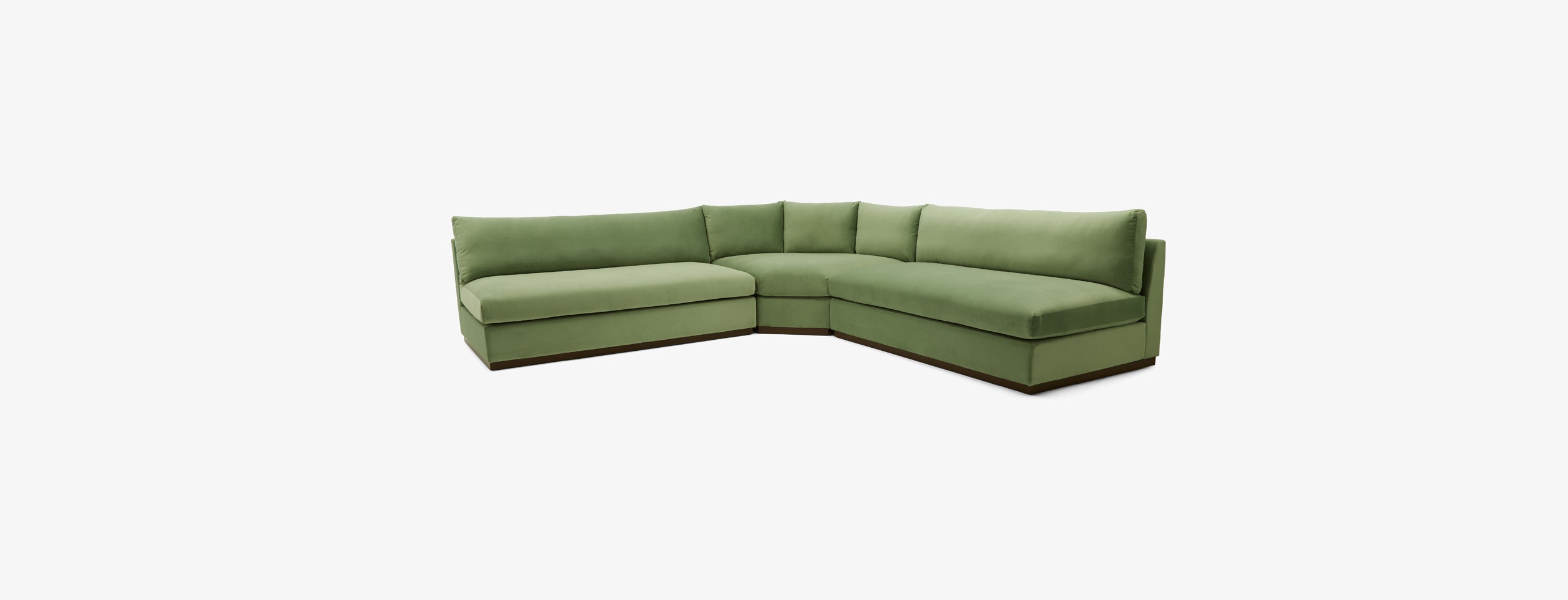 Holt Modula Wedge Armless Sectional Royale Sage