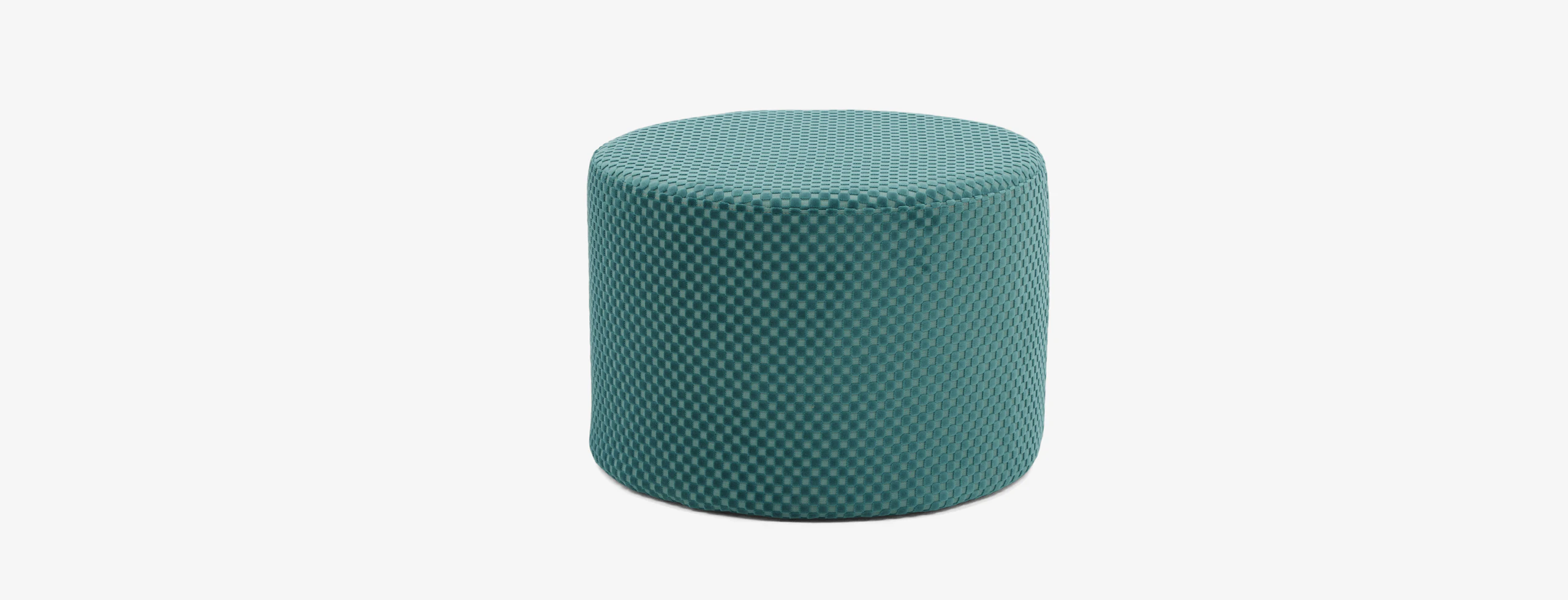 Hanna Petite Ottoman Checker Tapestry