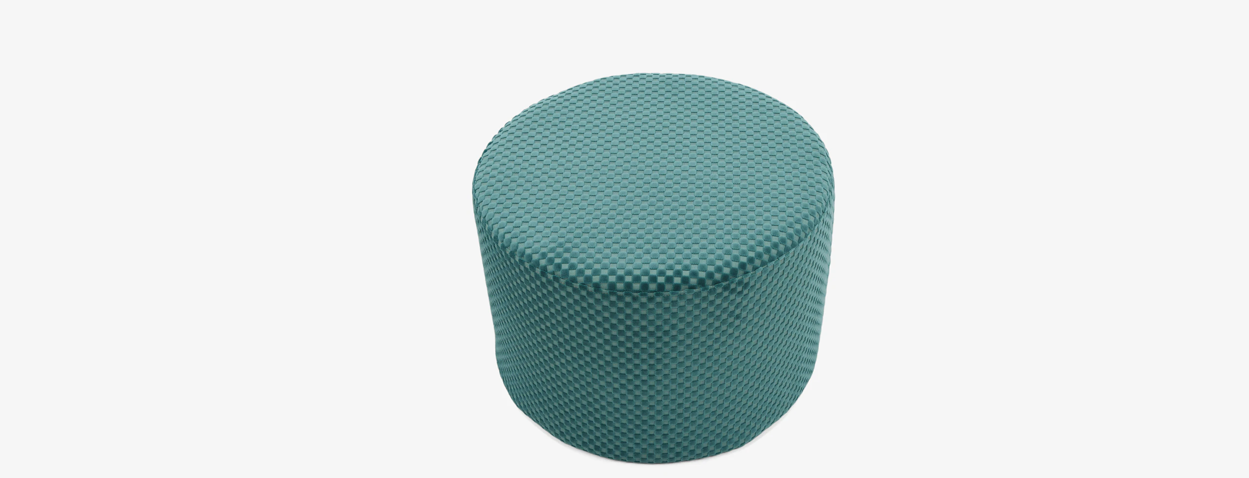 Hanna Petite Ottoman Checker Tapestry