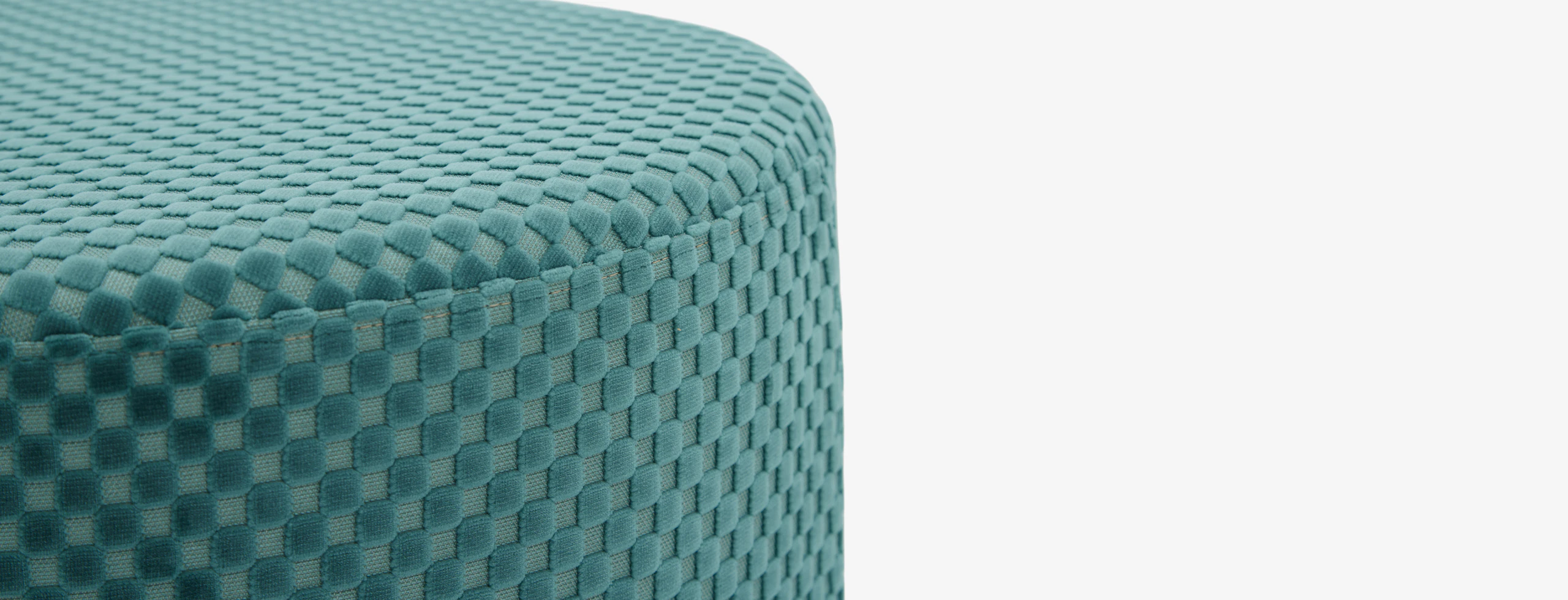Hanna Petite Ottoman Checker Tapestry